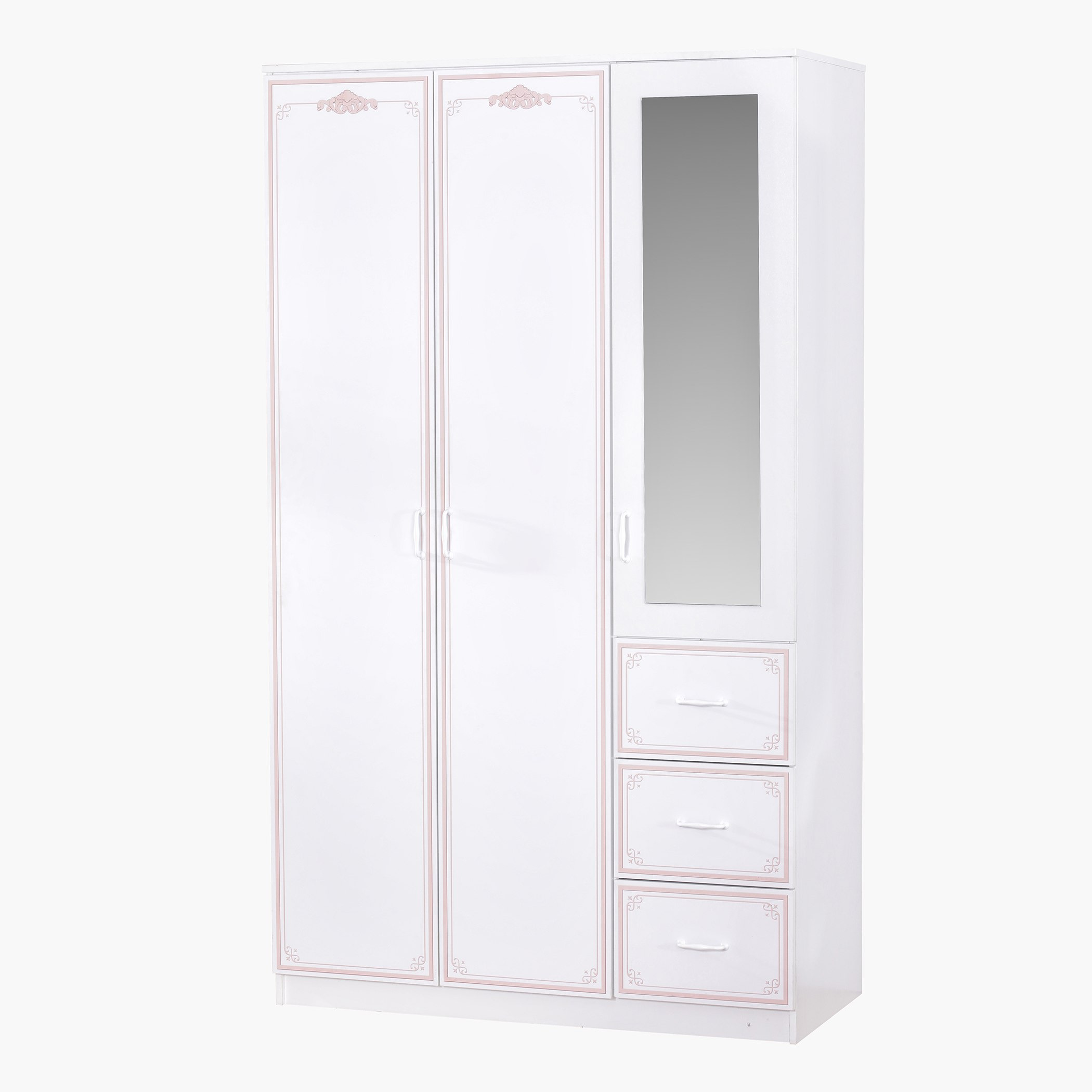 خزانة ملابس 3 أبواب مع مرآة و 3 أدراج - هازل من موڤو-hbxfurniture-wardrobes-image-3