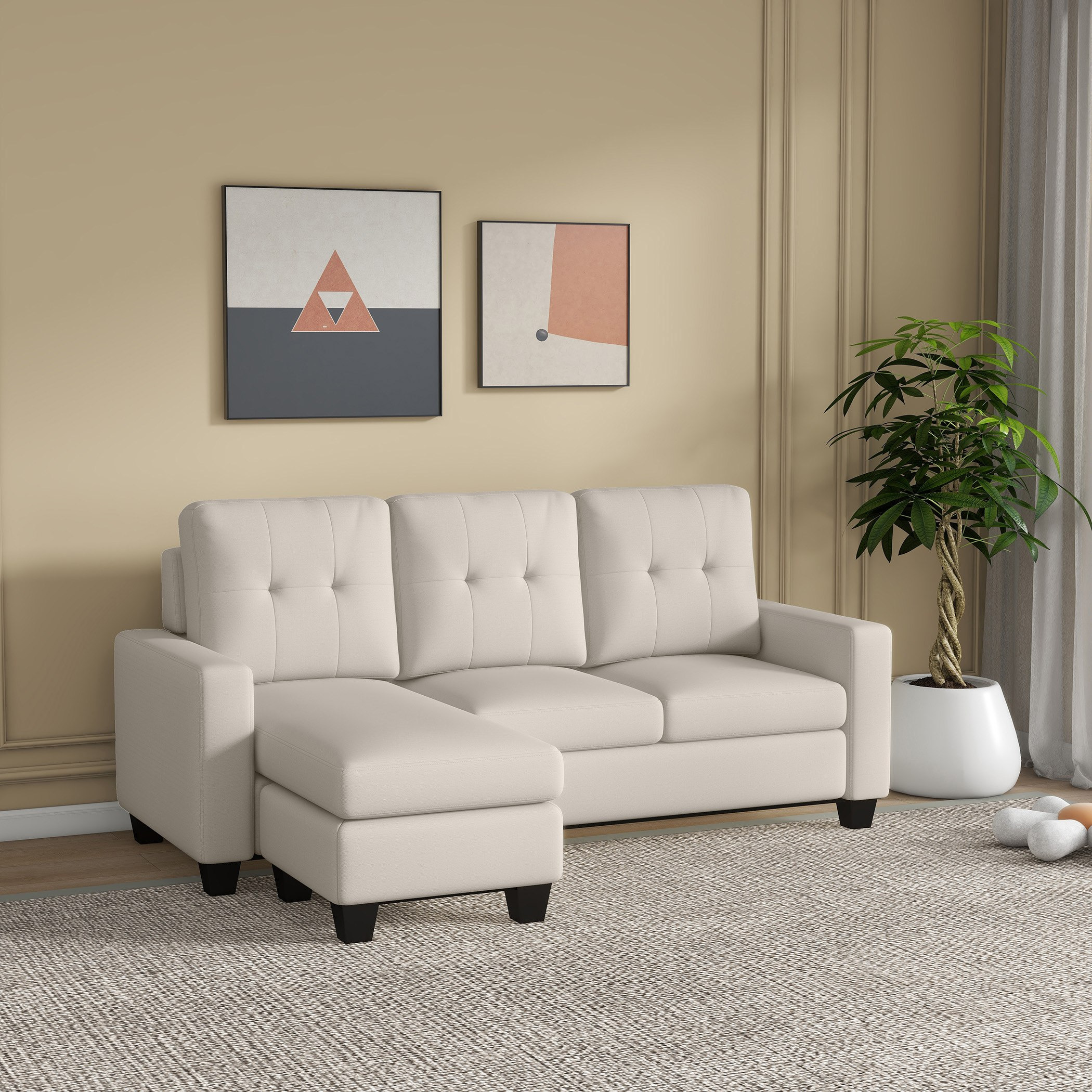 Ellis 3-Seater Fabric Corner Sofa-hbxlivingroom-sofasandarmchairs-cornersofas-image-1