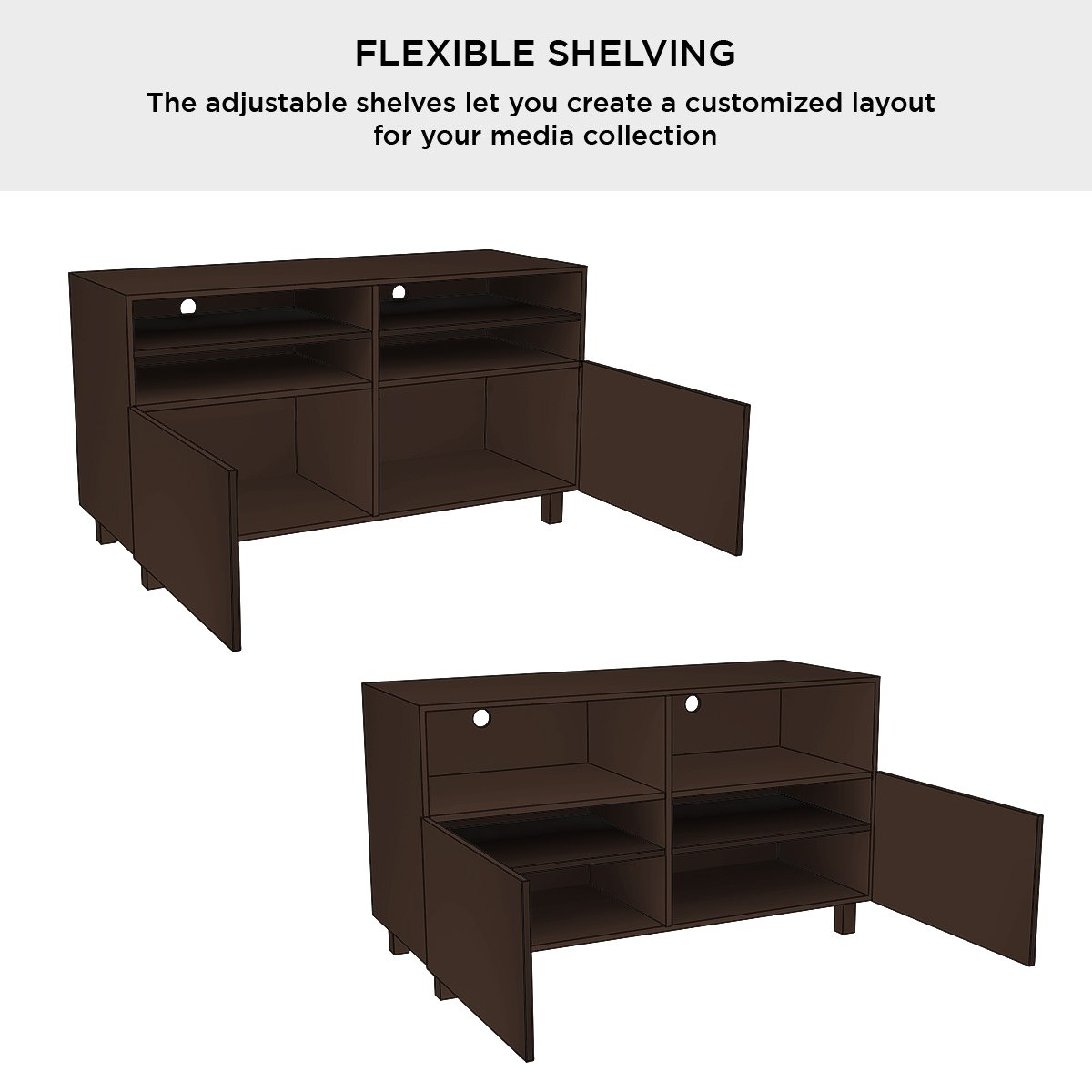 Vegas 1.2 Metre High TV Unit with Door for TVs up to 50 inches-hbxlivingroom-mediaunitsandstorage-tvunits-image-6