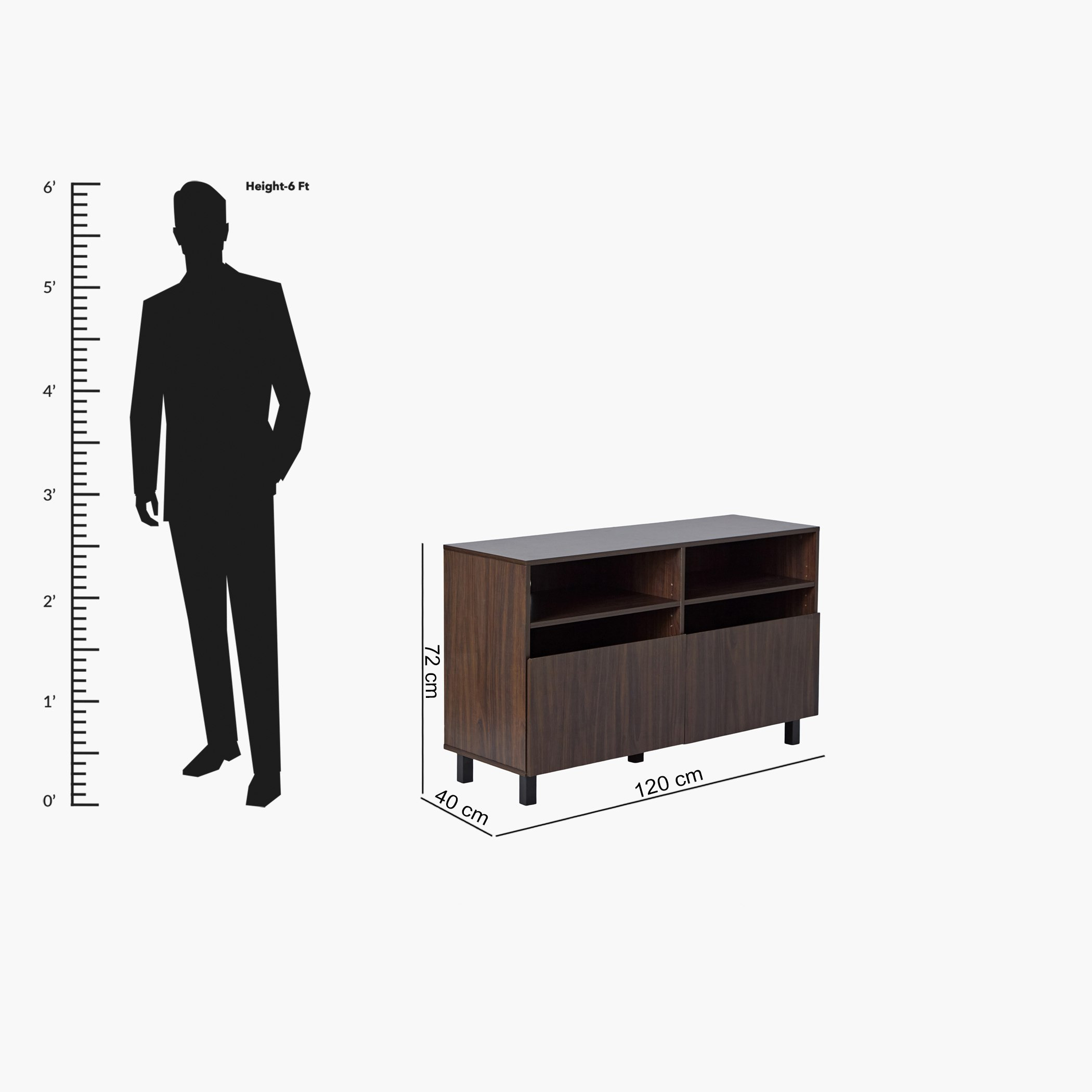 Vegas 1.2 Metre High TV Unit with Door for TVs up to 50 inches-hbxlivingroom-mediaunitsandstorage-tvunits-image-13