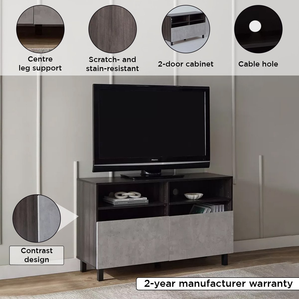 وحدة تلفزيون مرتفعة حتى 50 بوصة 1.2 متر بباب واحد من فيجاس-hbxlivingroom-mediaunitsandstorage-tvunits-image-4