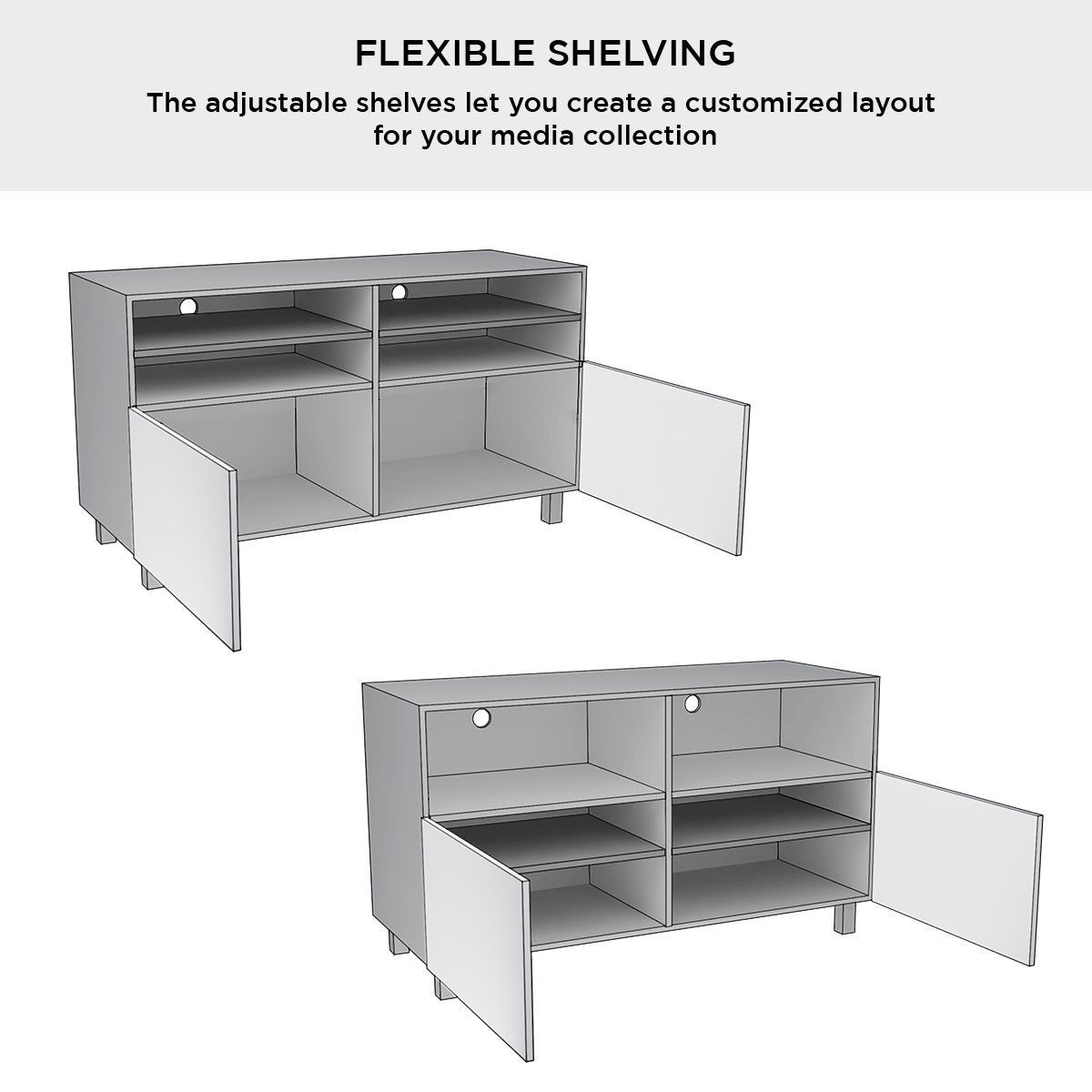 Vegas 1.2 Metre High TV Unit with Door for TVs up to 50 inches-hbxlivingroom-mediaunitsandstorage-tvunits-image-6