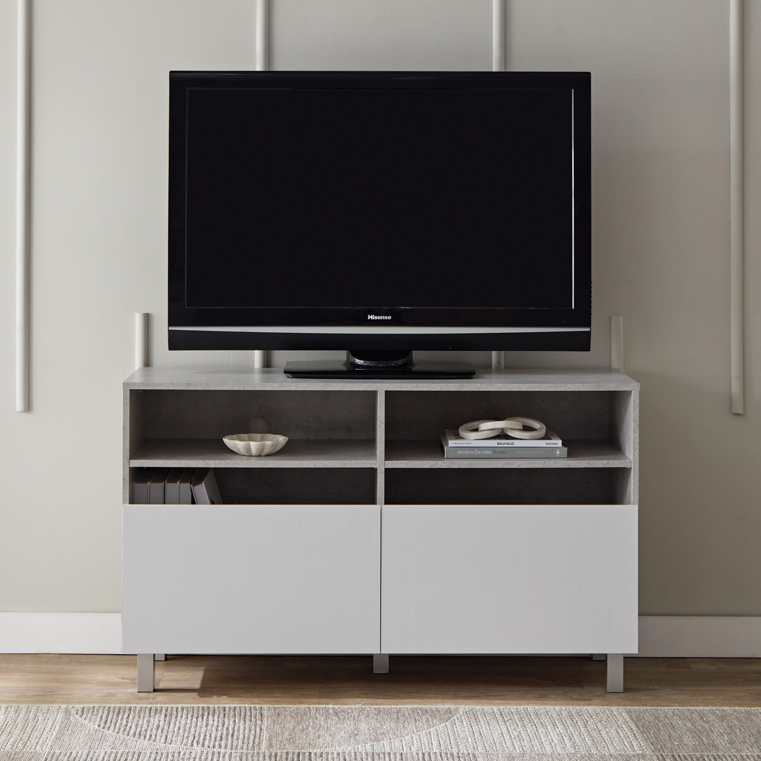 Vegas 1.2 Metre High TV Unit with Door for TVs up to 50 inches-hbxlivingroom-mediaunitsandstorage-tvunits-image-2