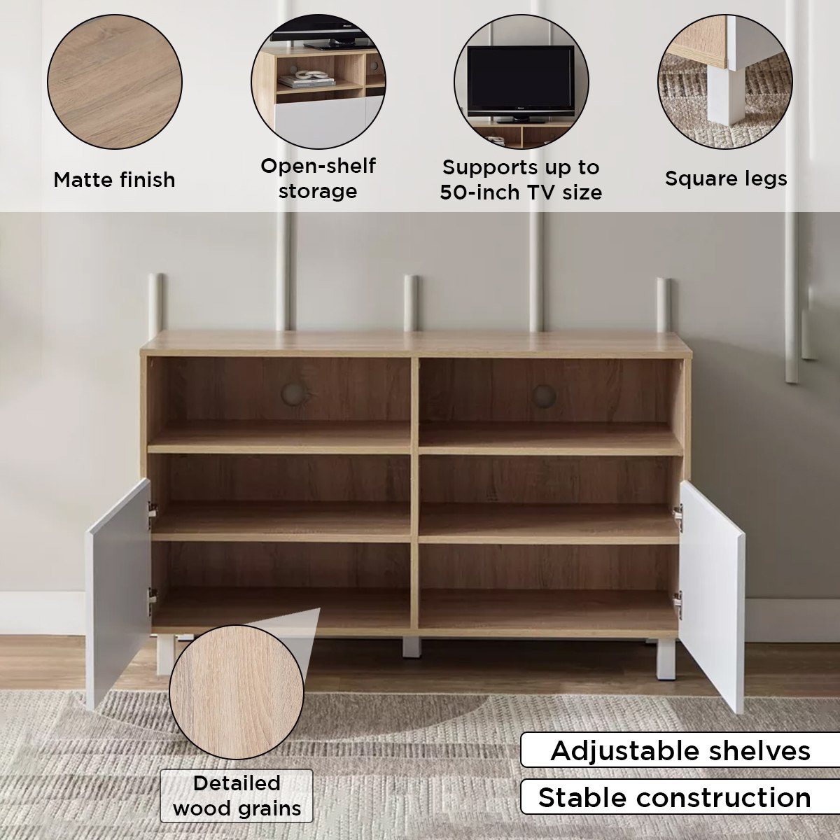 وحدة تلفزيون مرتفعة حتى 50 بوصة 1.2 متر بباب واحد من فيجاس-hbxlivingroom-mediaunitsandstorage-tvunits-image-5