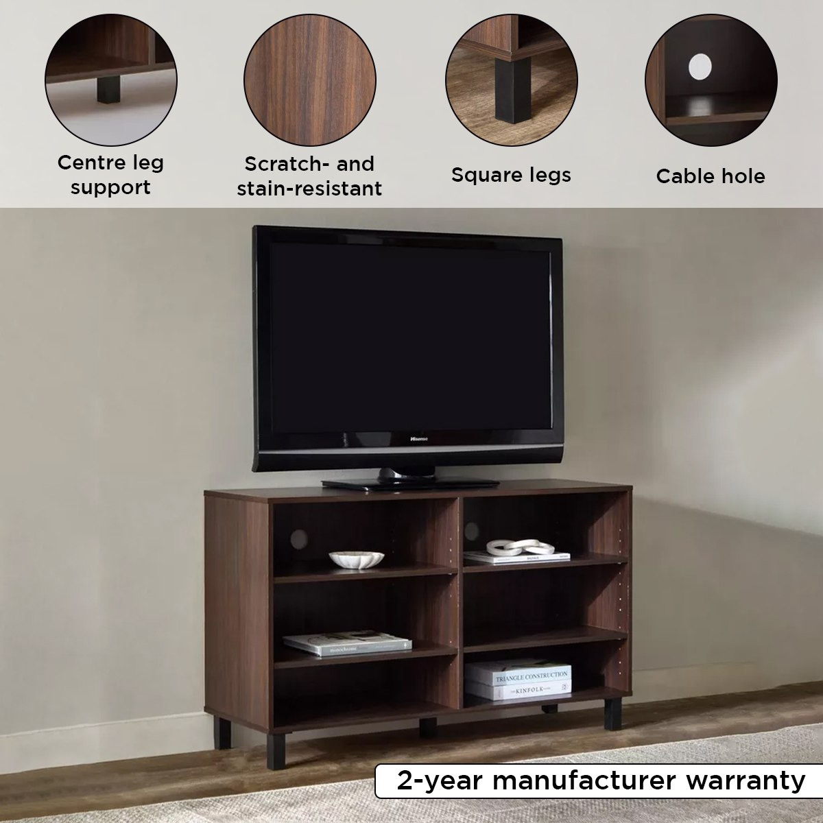 Vegas 1.2 Metre High TV Unit for TVs up to 50 inches-hbxlivingroom-mediaunitsandstorage-tvunits-image-4