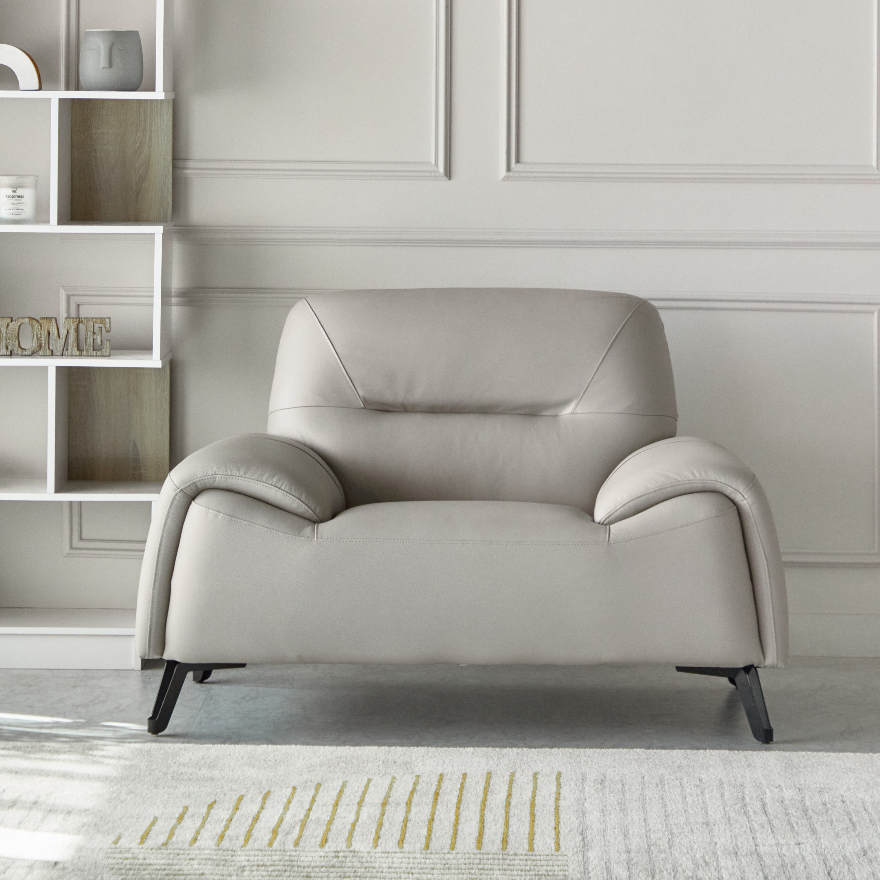 Solace Leather Armchair Sofa-hbxfurniture-sofasandarmchairs-armchairs-image-2