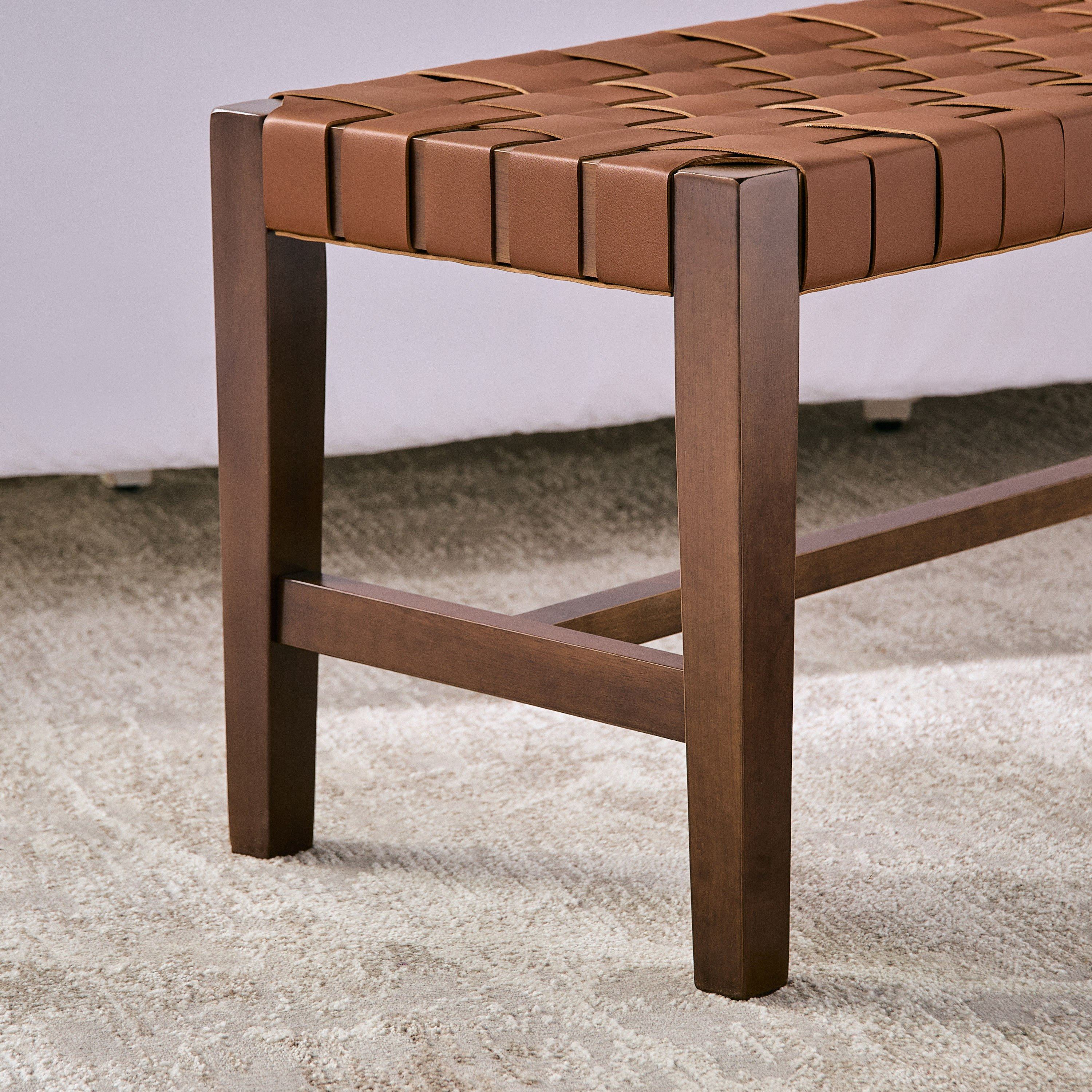 مقعد بنش بإطار من خشب الجوز من سافانا-hbxfurniture-sofasandarmchairs-benches-image-5