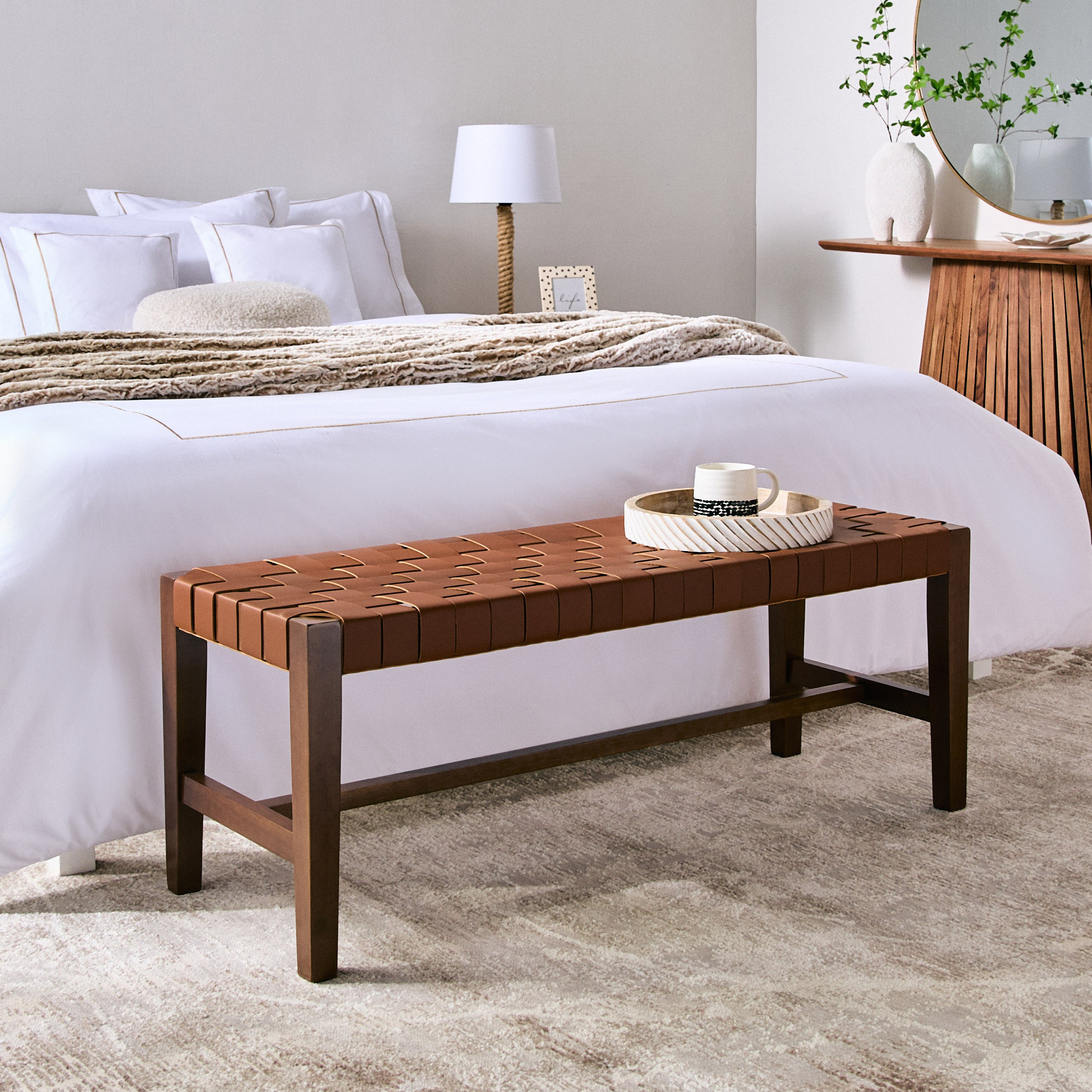 مقعد بنش بإطار من خشب الجوز من سافانا-hbxfurniture-sofasandarmchairs-benches-image-6