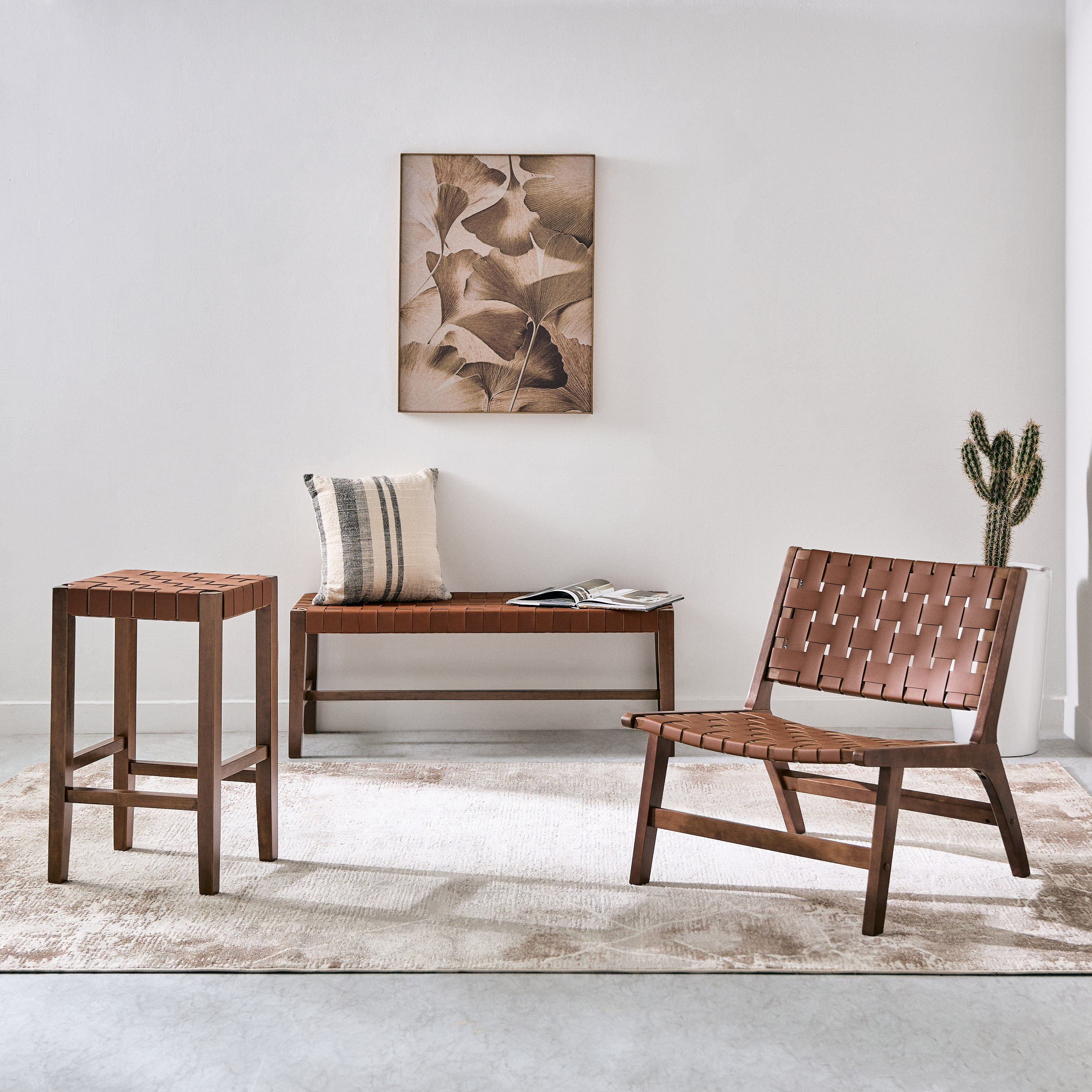 مقعد بنش بإطار من خشب الجوز من سافانا-hbxfurniture-sofasandarmchairs-benches-image-7