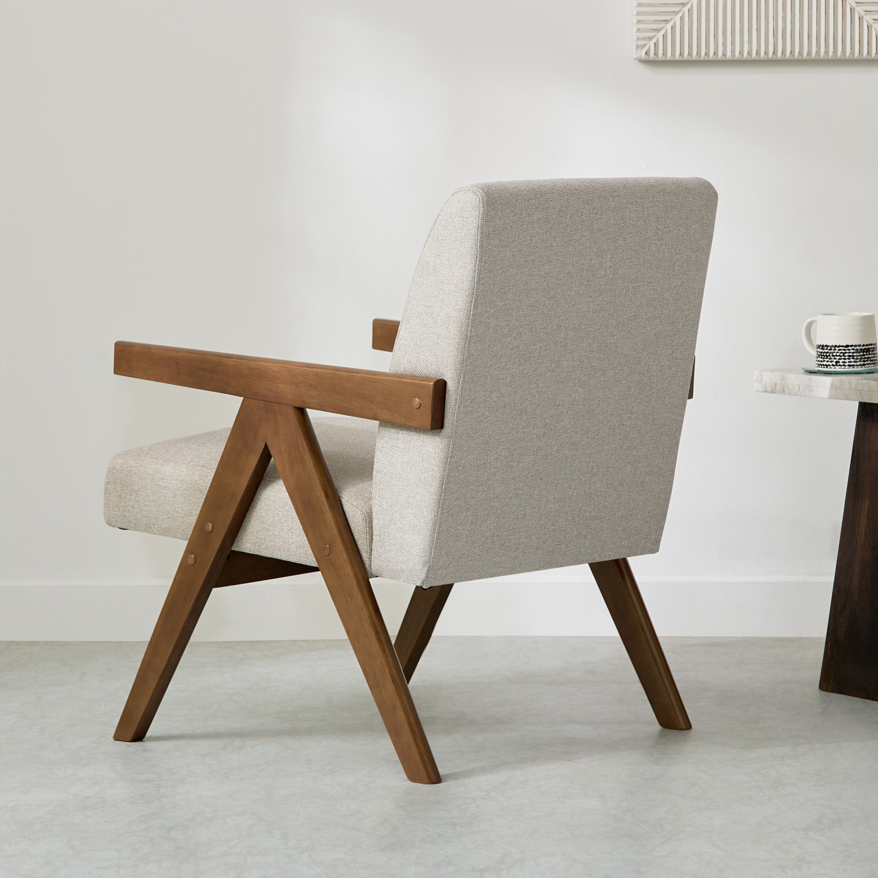 Casa Fabric Accent Chair with Wooden Frame-hbxlivingroom-sofasandarmchairs-easychairs-image-3