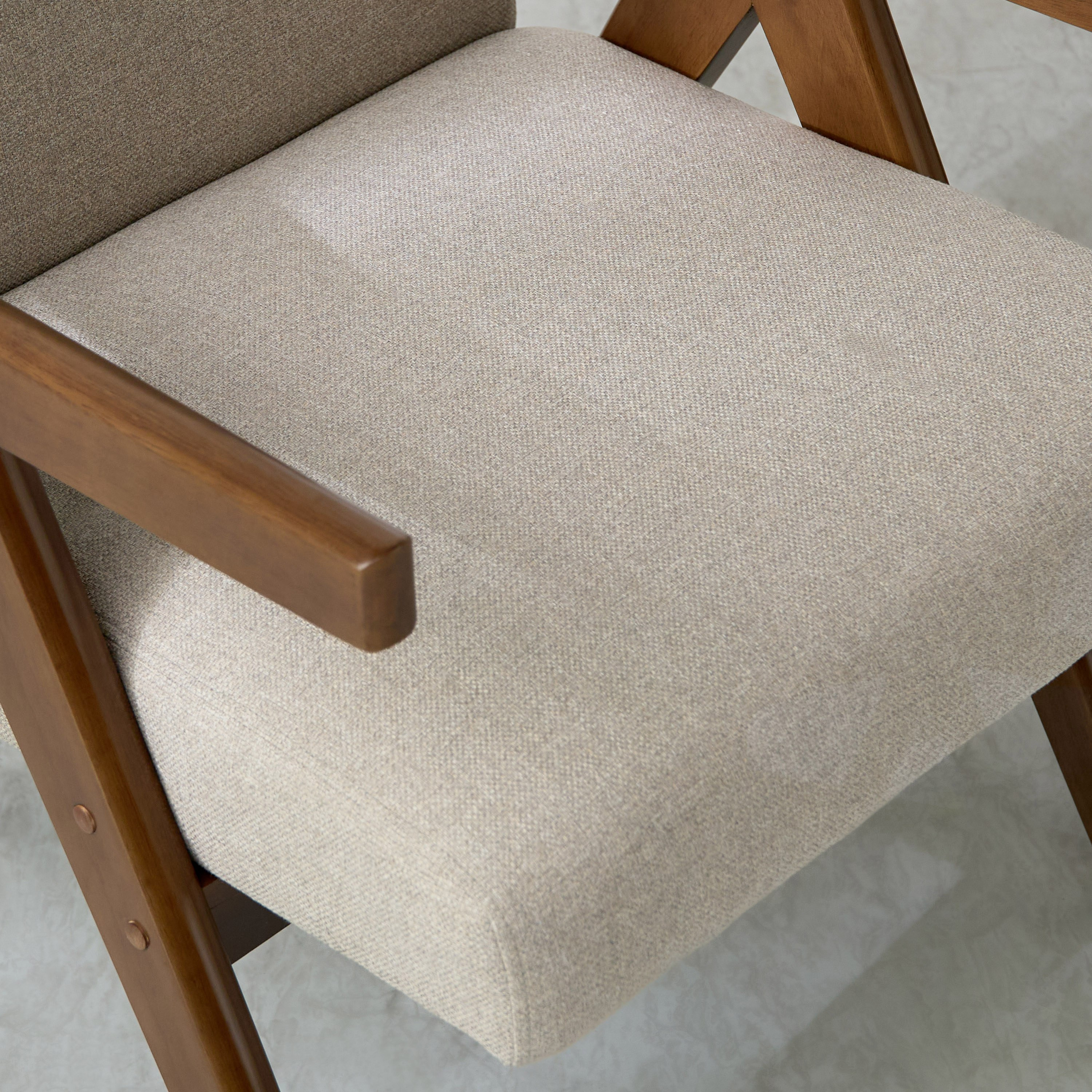 Casa Fabric Accent Chair with Wooden Frame-hbxlivingroom-sofasandarmchairs-easychairs-image-4