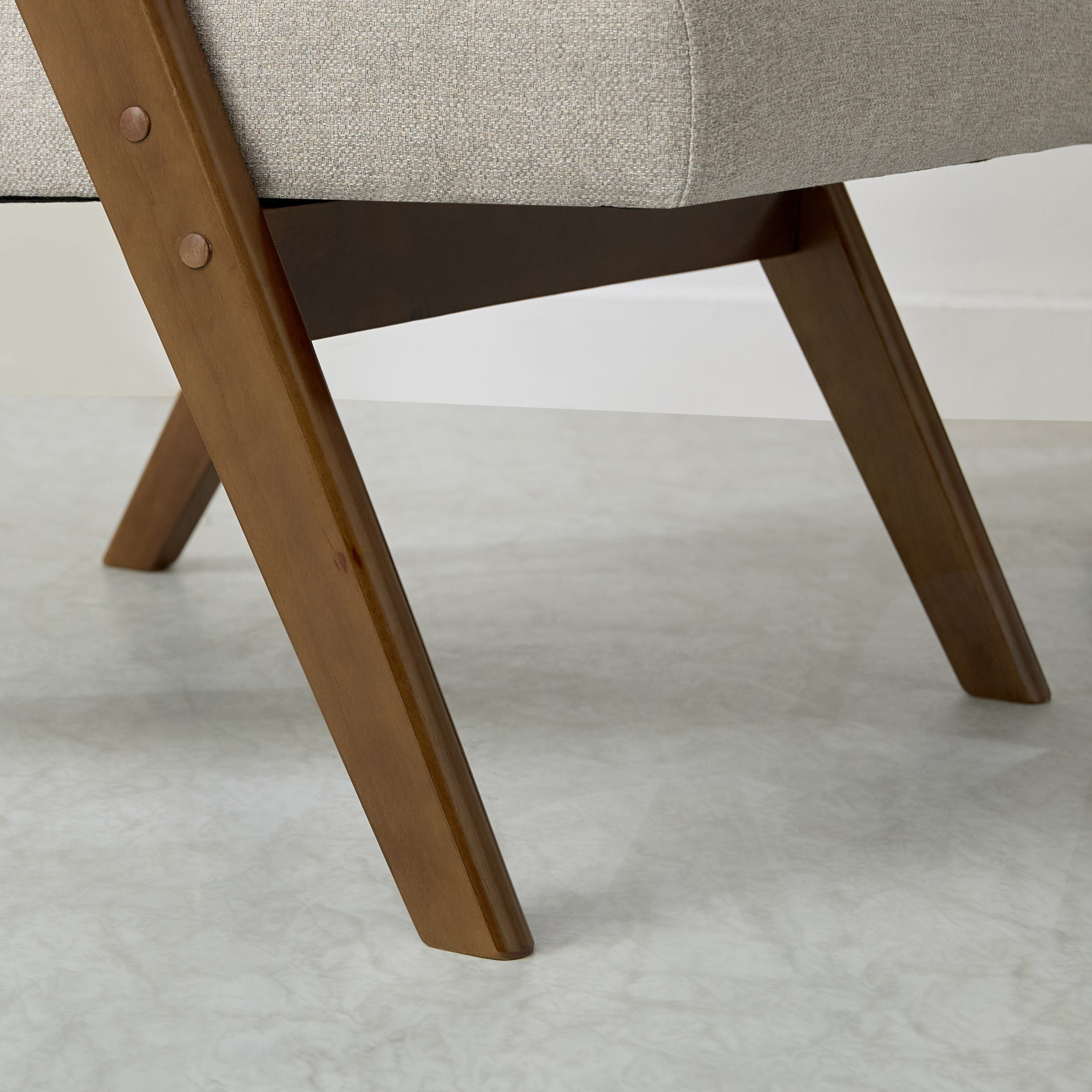 Casa Fabric Accent Chair with Wooden Frame-hbxlivingroom-sofasandarmchairs-easychairs-image-6