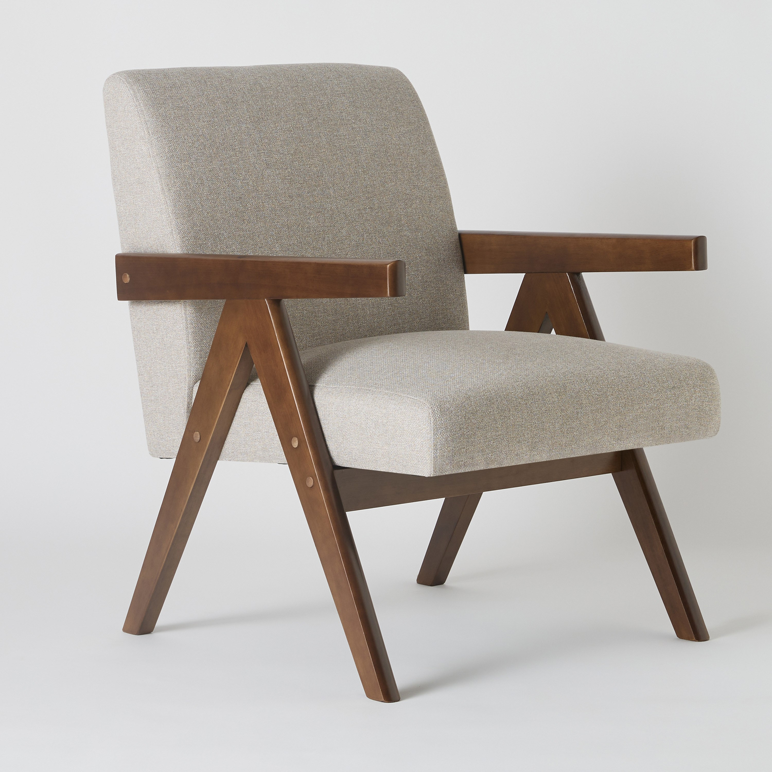 Casa Fabric Accent Chair with Wooden Frame-hbxlivingroom-sofasandarmchairs-easychairs-image-8