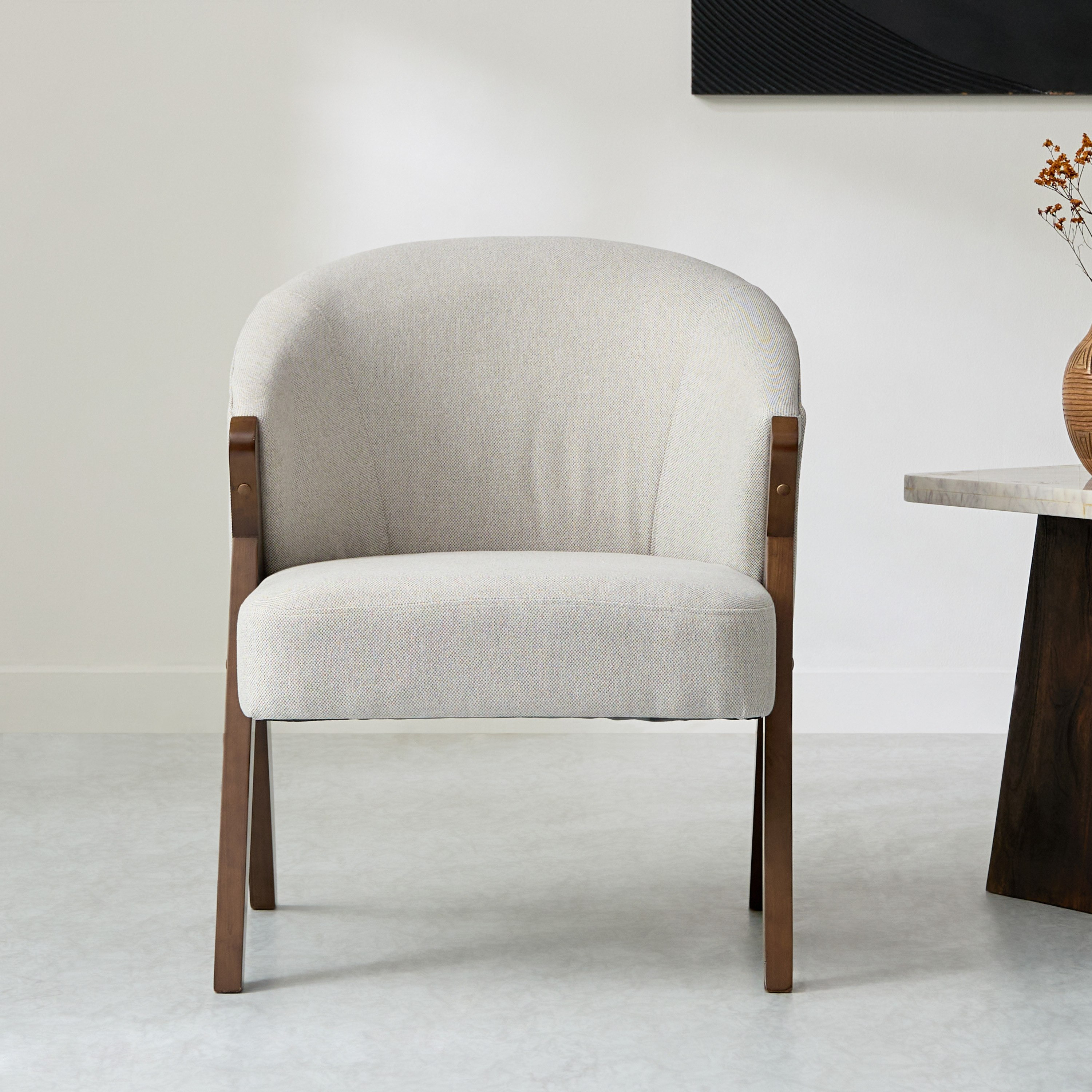 Porto Fabric Accent Chair with Wooden Frame-hbxlivingroom-sofasandarmchairs-easychairs-image-2