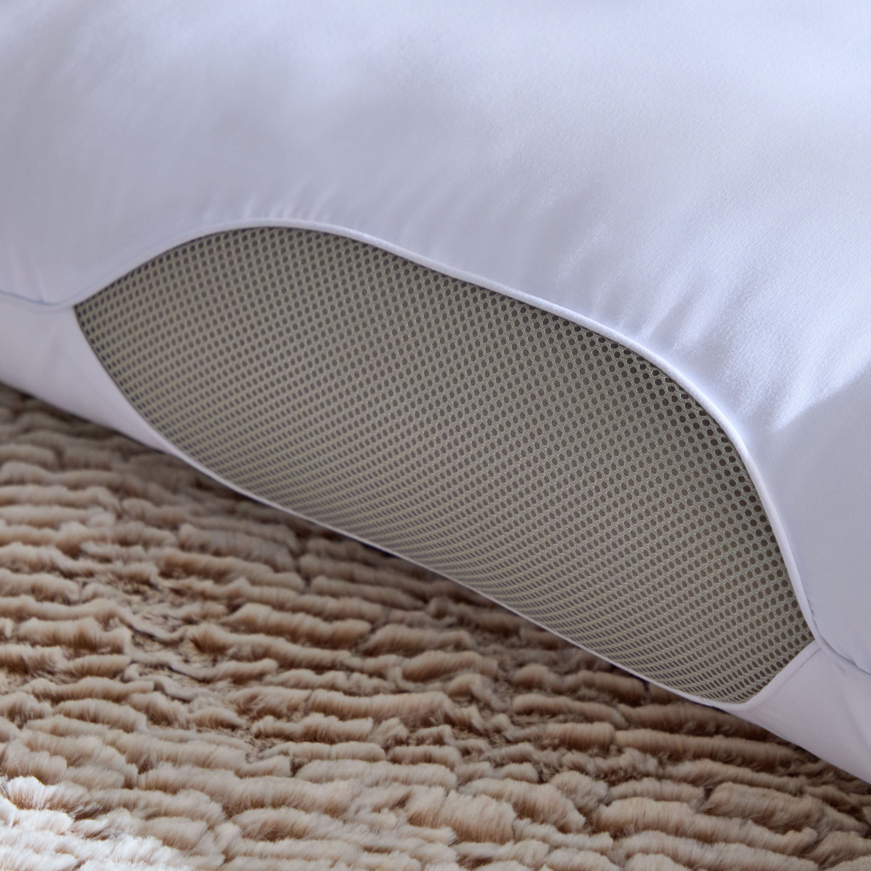 Airbliss Breathable Single Piping Pillow with Microfibre Filling - 50x75 cm-hbxdecorandfurnishings-bedding-duvetsandpillows-image-3