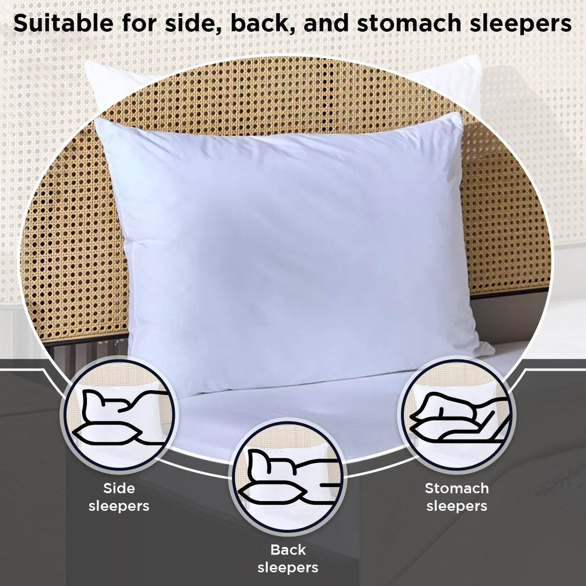 وسادة قابلة للتعديل بسحّاب من فليكسيريست - 50x75 سم-hbxdecorandfurnishings-bedding-duvetsandpillows-image-4