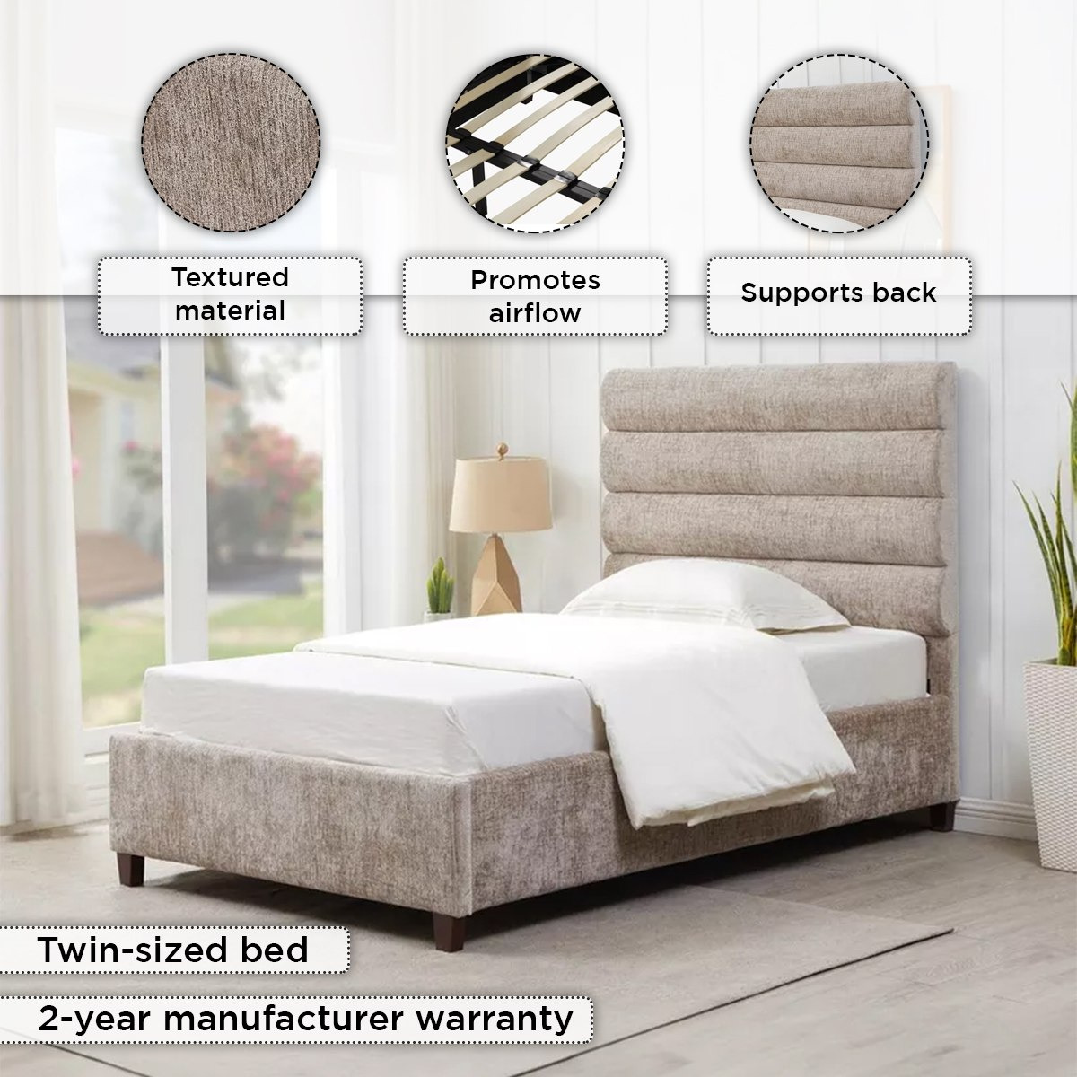 سرير توين منجد من أنجيليك دوبلن - 120x200 سم-hbxbedroom-bedsandbedsets-upholsteredbeds-twin-image-5