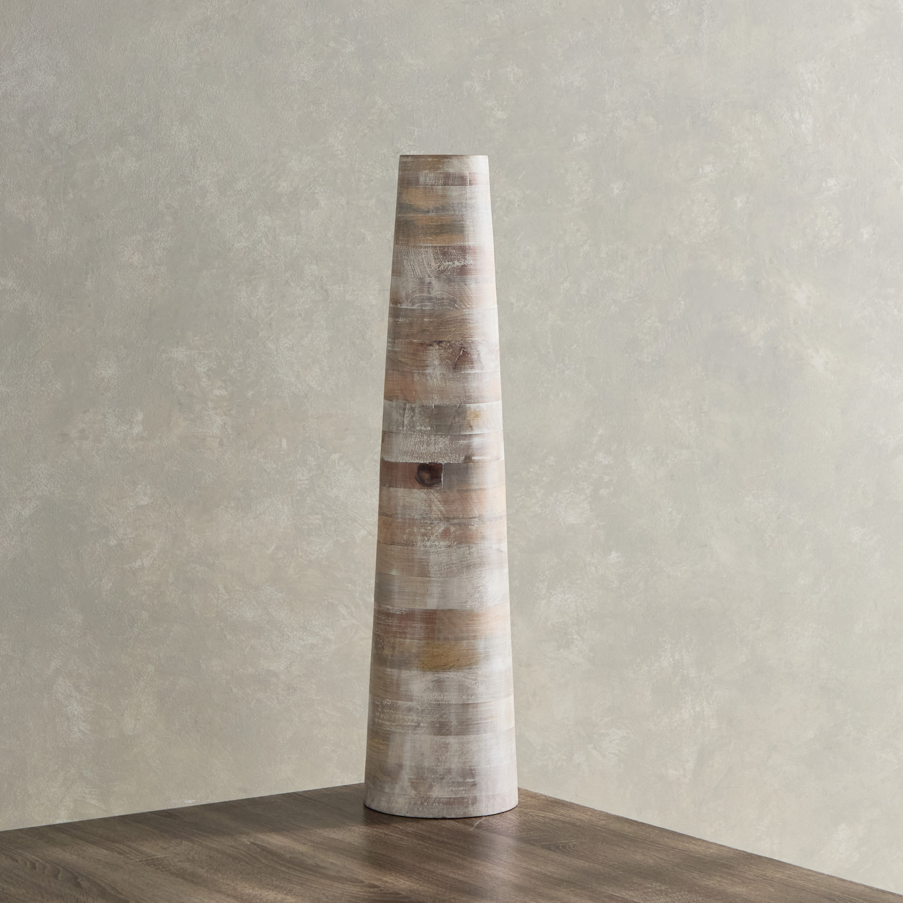 مزهرية ورد خشب كبيرة جدًا من رينا- 20x20x80 سم-hbxbedroom-decorandaccessories-vases-image-2