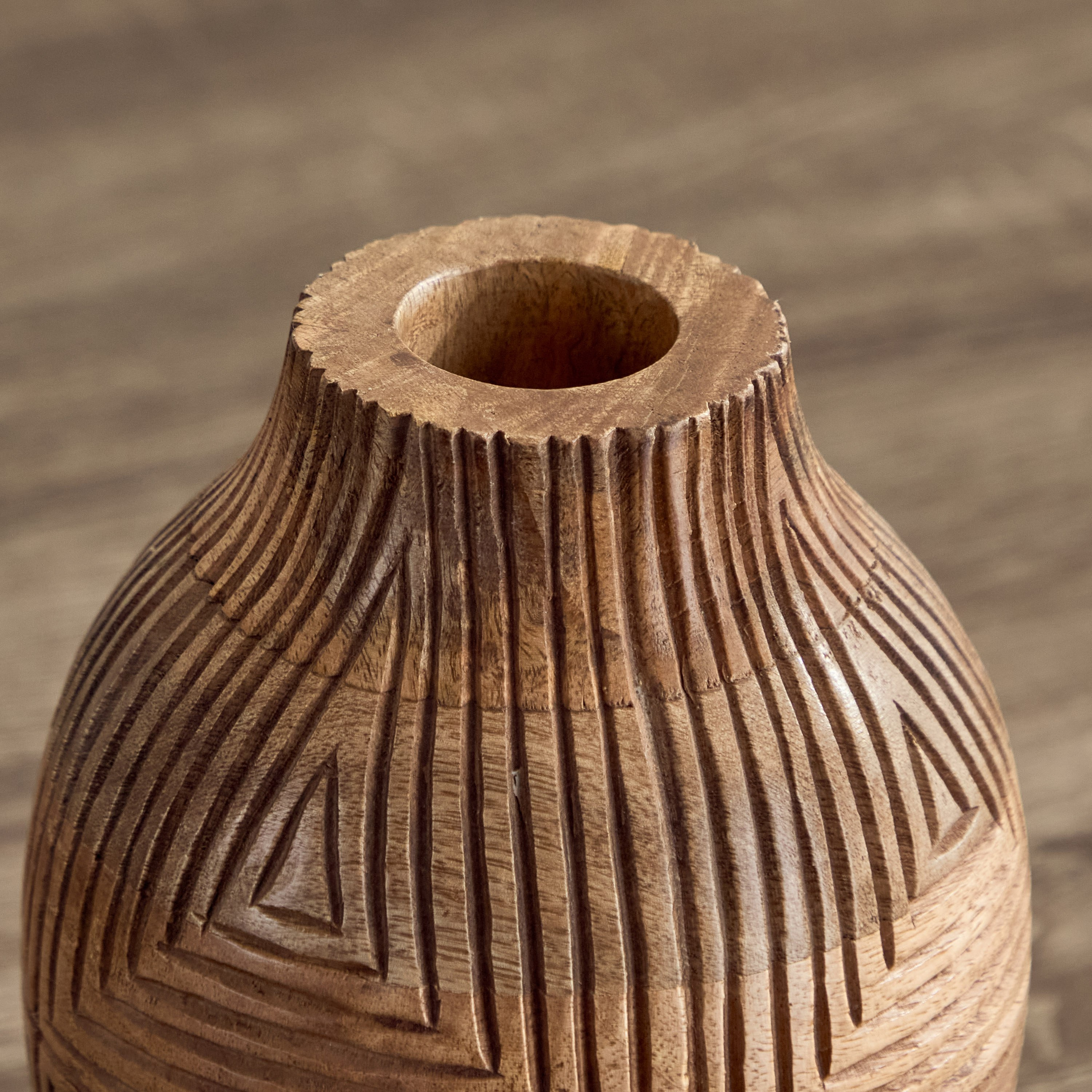 مزهرية ورد خشب صغيرة من رينا - 15x15x20 سم-hbxbedroom-decorandaccessories-vases-image-3