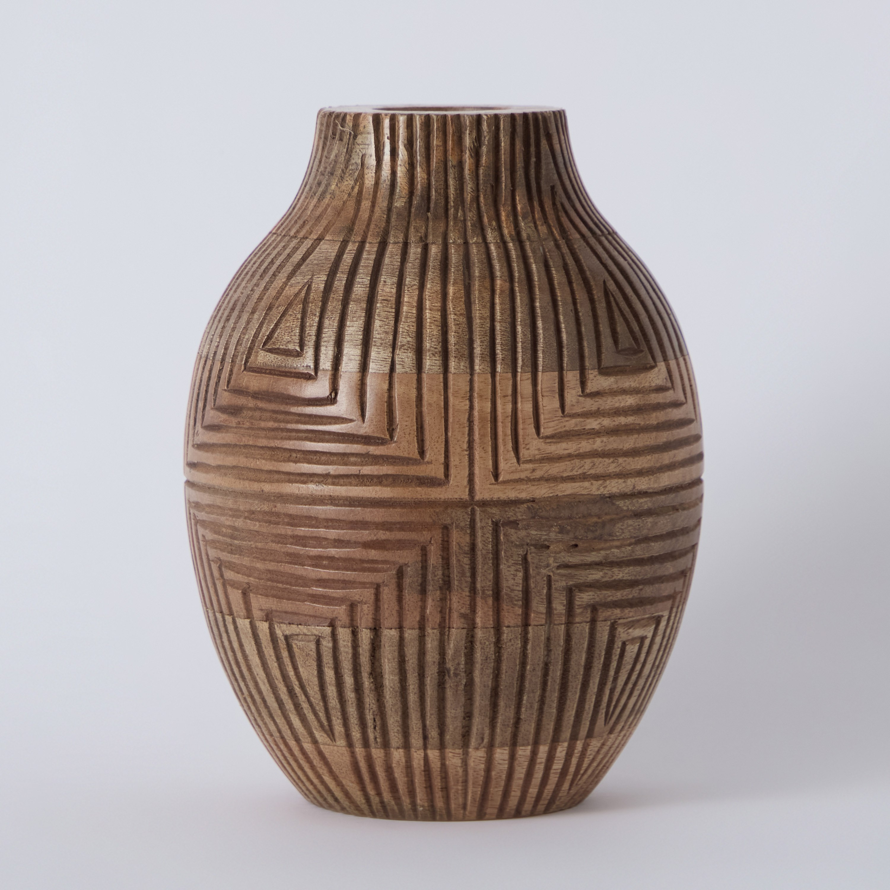 مزهرية ورد خشب صغيرة من رينا - 15x15x20 سم-hbxbedroom-decorandaccessories-vases-image-5