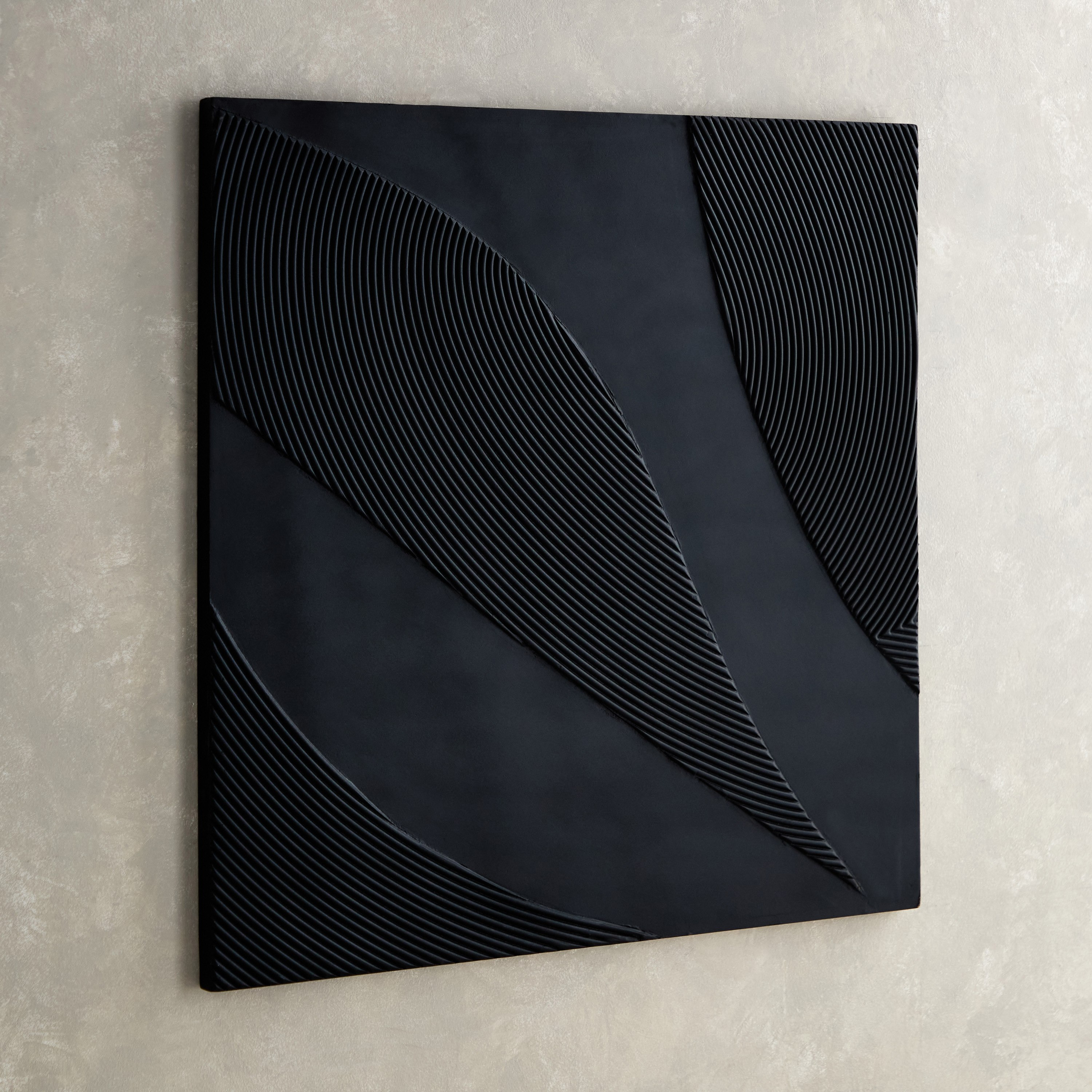 زينة حائط منحوتة إم دي إف من رينا - 90x3x90 سم-hbxdiningroom-walldecor-wallart-image-1