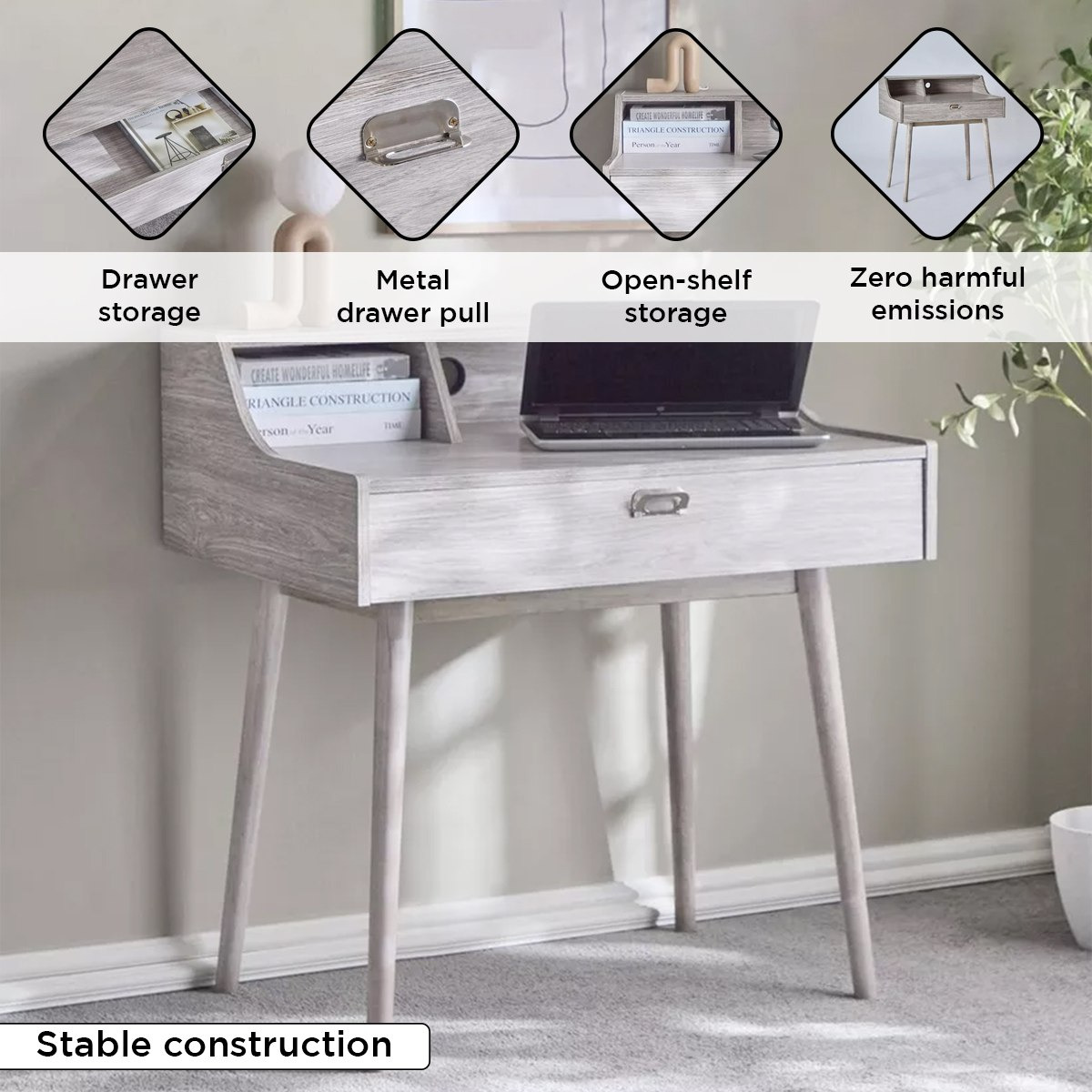 مكتب دراسة بدرج وخزانة من ريجا-hbxfurniture-office-desks-image-5