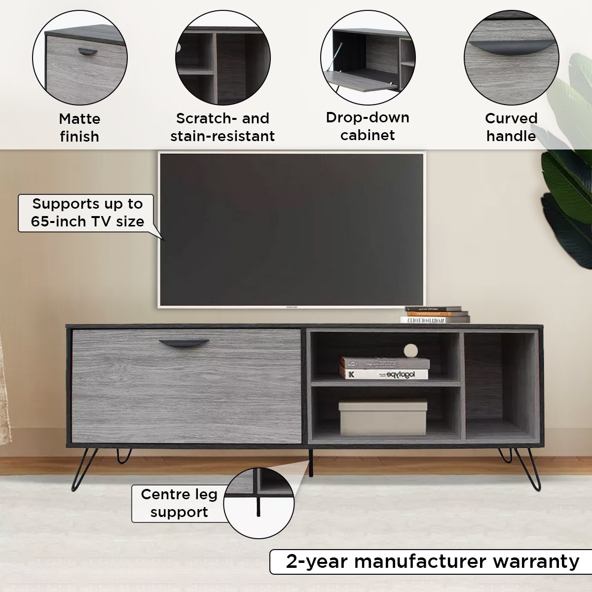 وحدة تلفزيون للأجهزة حتى 65 بوصة من توليب - 150 سم-hbxlivingroom-mediaunitsandstorage-tvunits-image-4