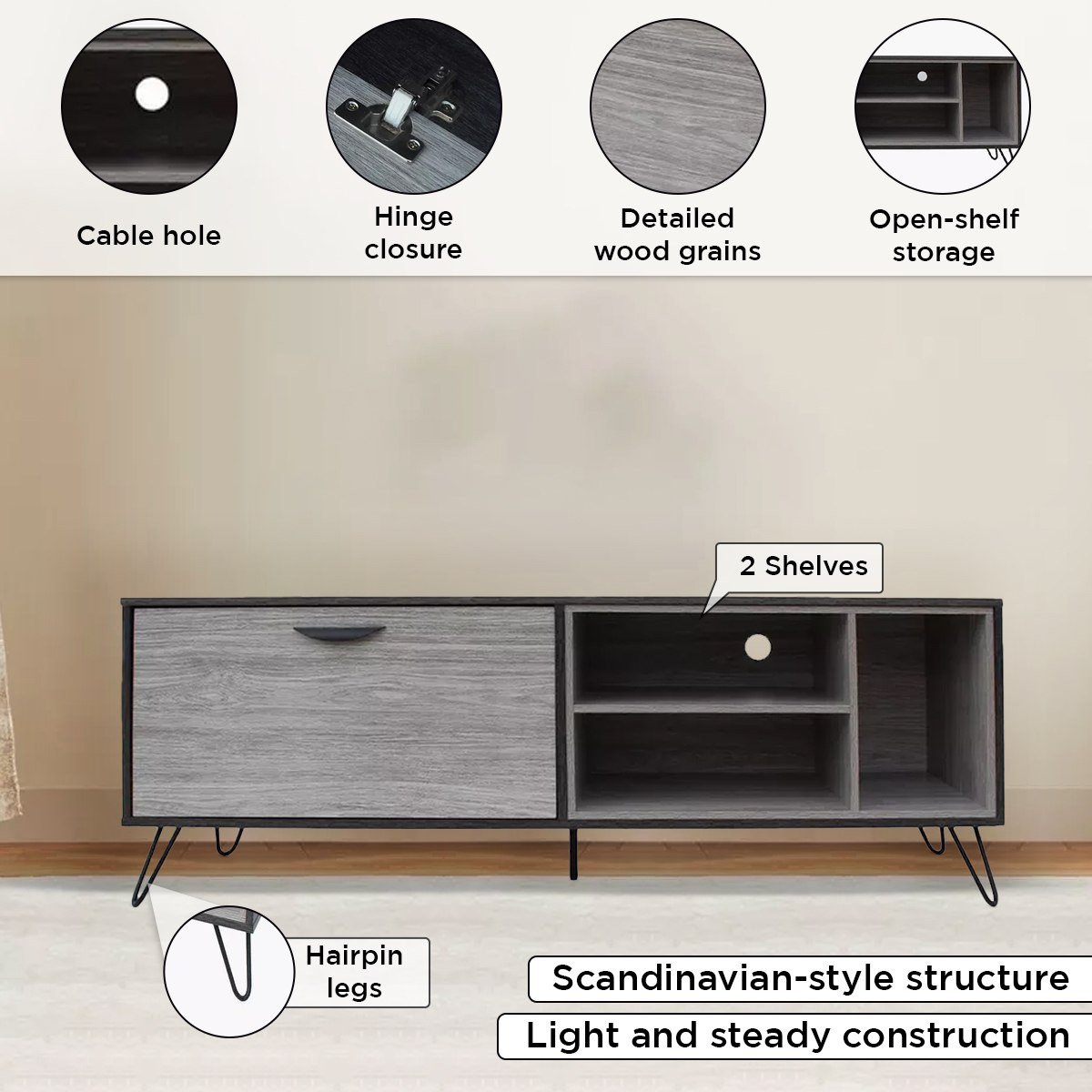 وحدة تلفزيون للأجهزة حتى 65 بوصة من توليب - 150 سم-hbxlivingroom-mediaunitsandstorage-tvunits-image-5
