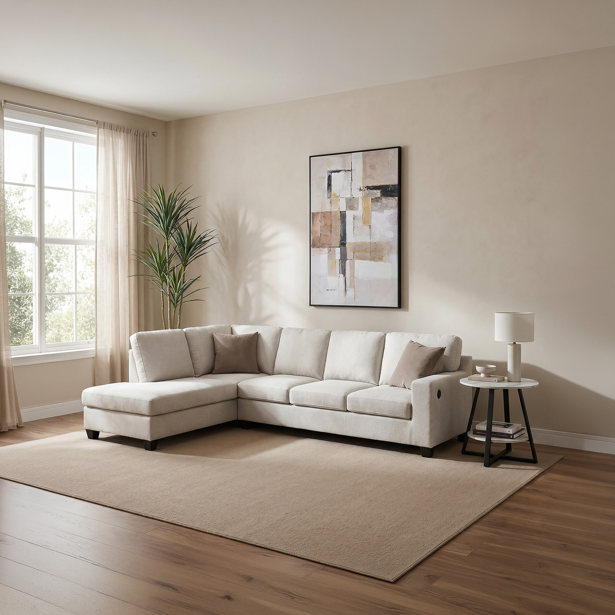 Simpson 4-Seater Left Corner Fabric Sofa with USB Port-hbxlivingroom-sofasandarmchairs-cornersofas-image-6