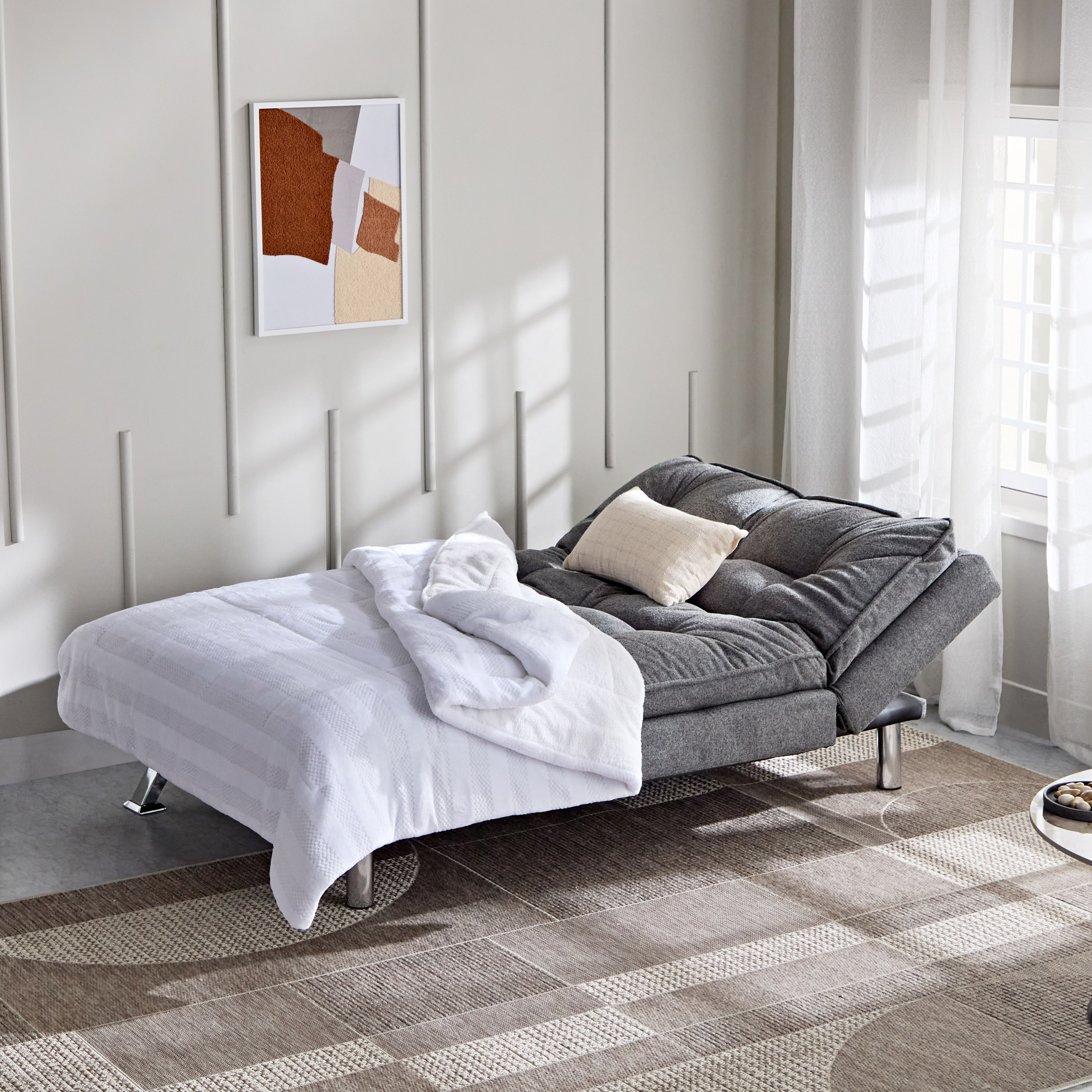 Titanium 3-Seater Fabric Sofa Bed with USB Port-hbxfurniture-sofasandarmchairs-sofabeds-image-14