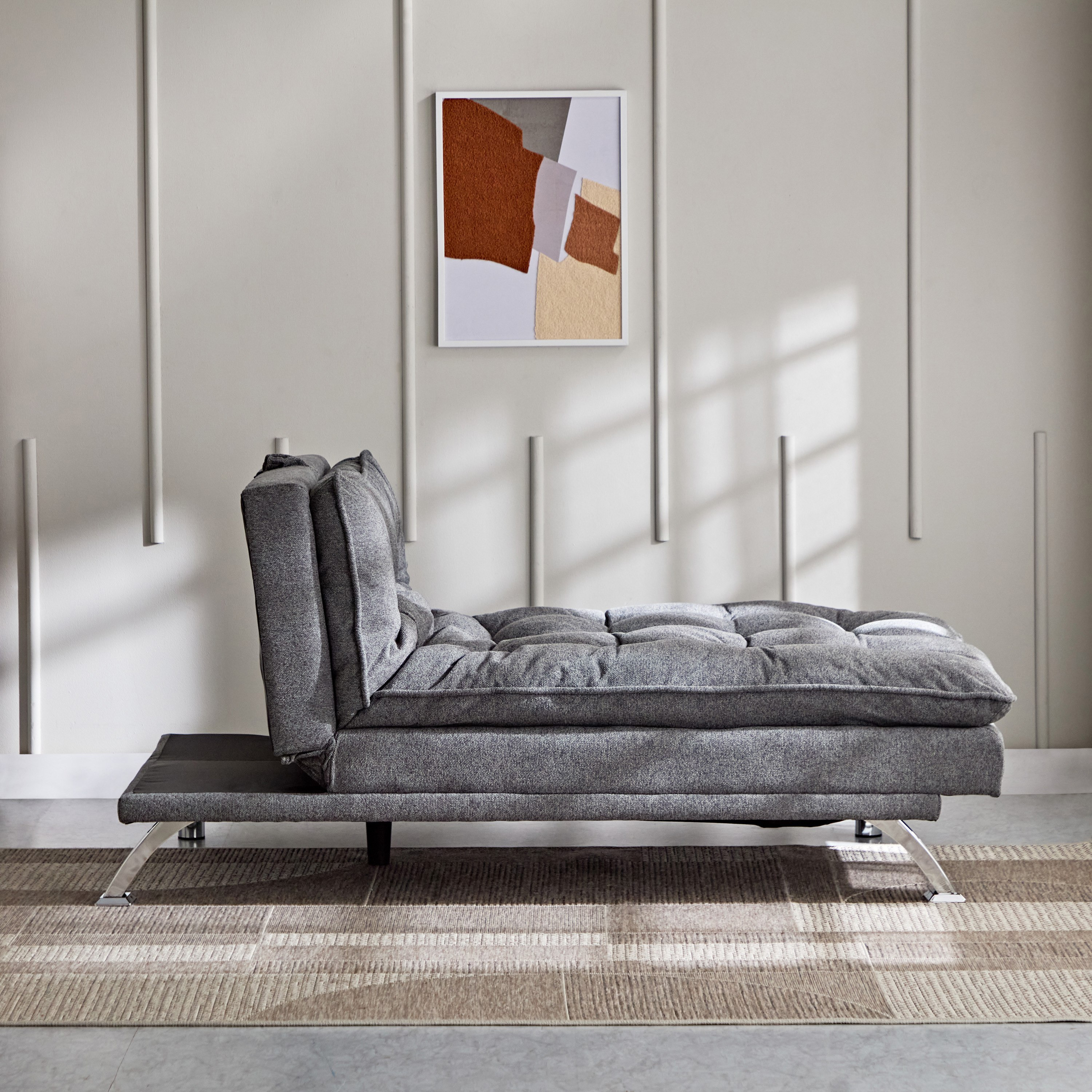 Titanium 3-Seater Fabric Sofa Bed with USB Port-hbxfurniture-sofasandarmchairs-sofabeds-image-6