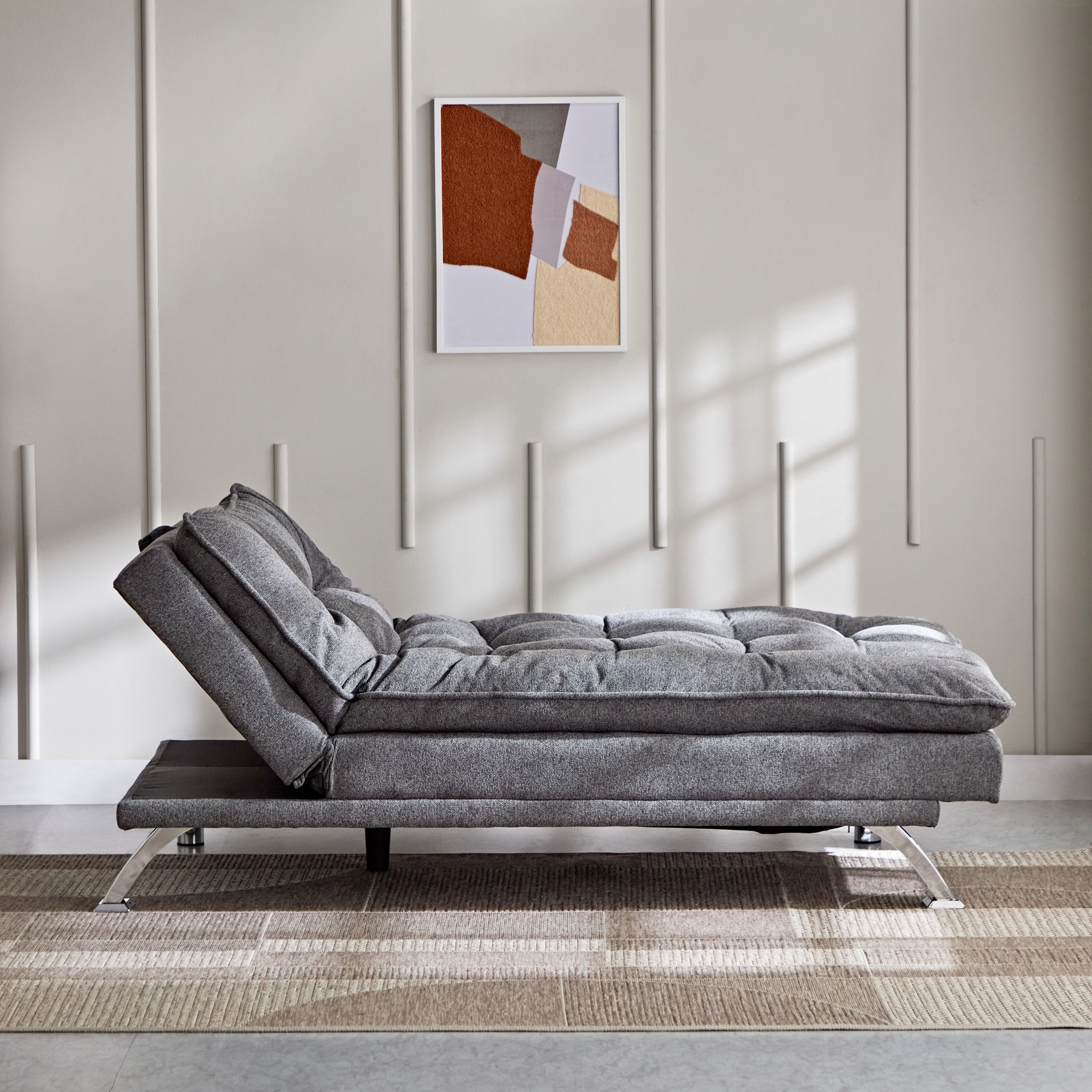 Titanium 3-Seater Fabric Sofa Bed with USB Port-hbxfurniture-sofasandarmchairs-sofabeds-image-7