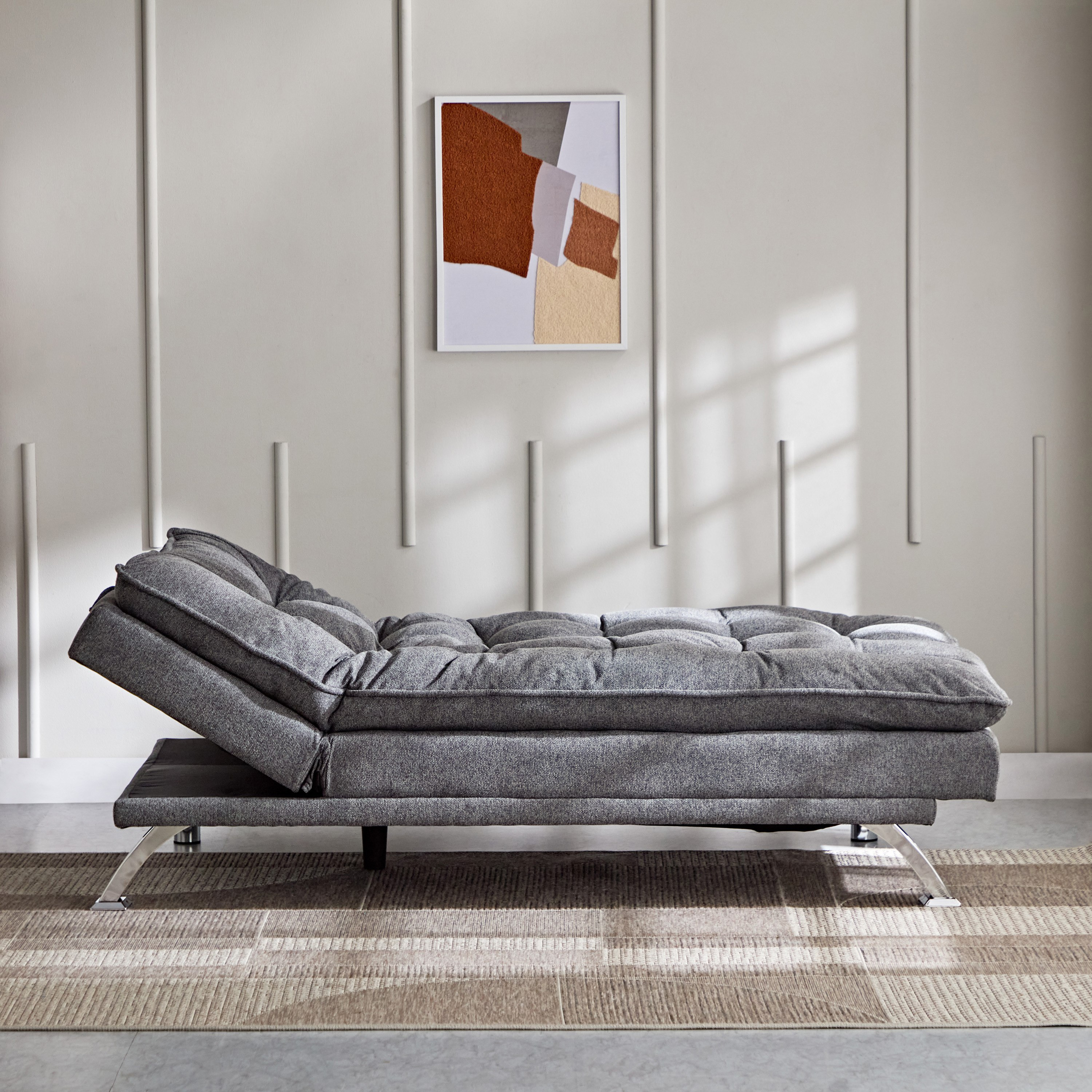 Titanium 3-Seater Fabric Sofa Bed with USB Port-hbxfurniture-sofasandarmchairs-sofabeds-image-8