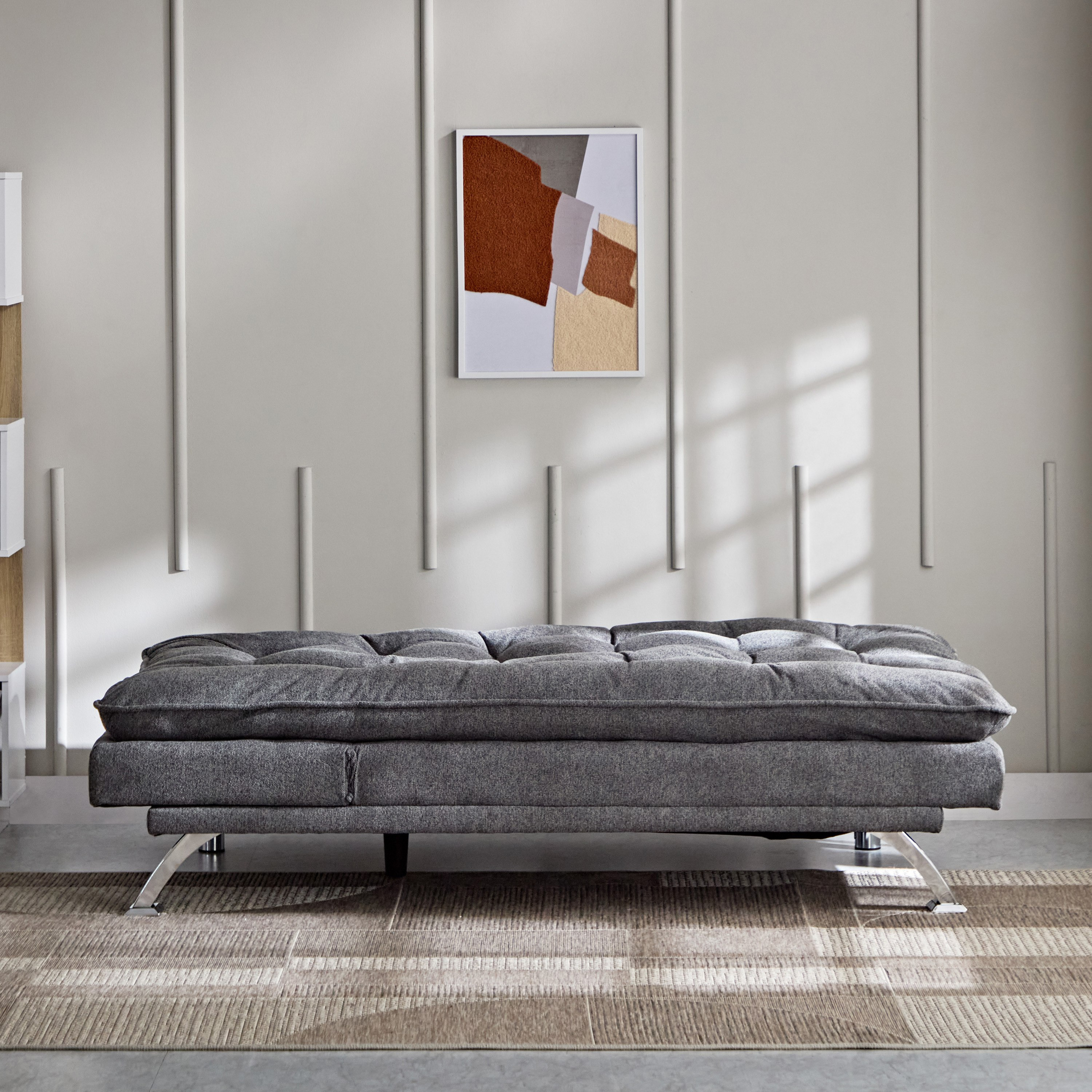 Titanium 3-Seater Fabric Sofa Bed with USB Port-hbxfurniture-sofasandarmchairs-sofabeds-image-9