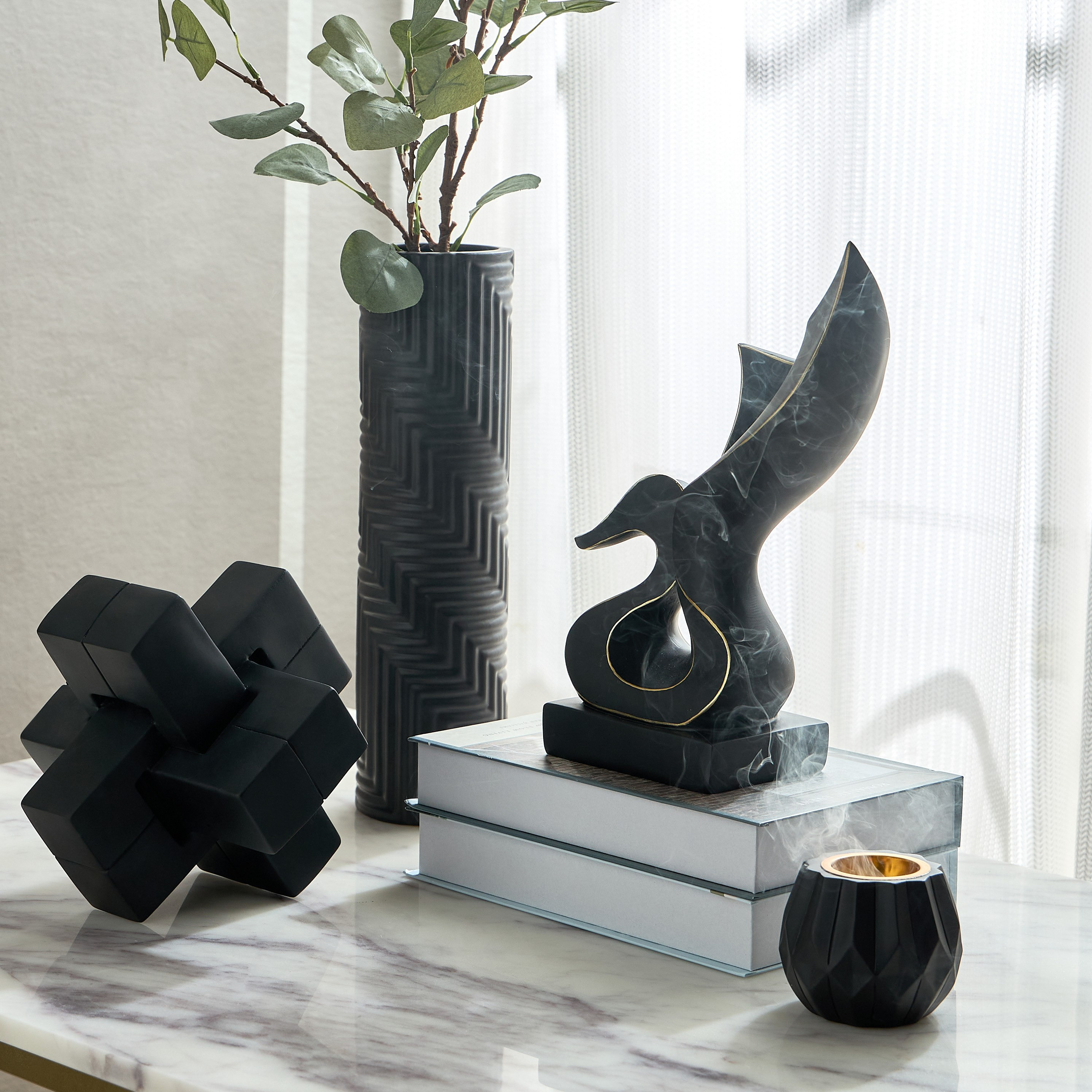 Calle Poyresin Abstract Geometry Accent - 20.8x20.8x21 cm-hbxhomeware-homedecor-figurinesandornaments-image-4