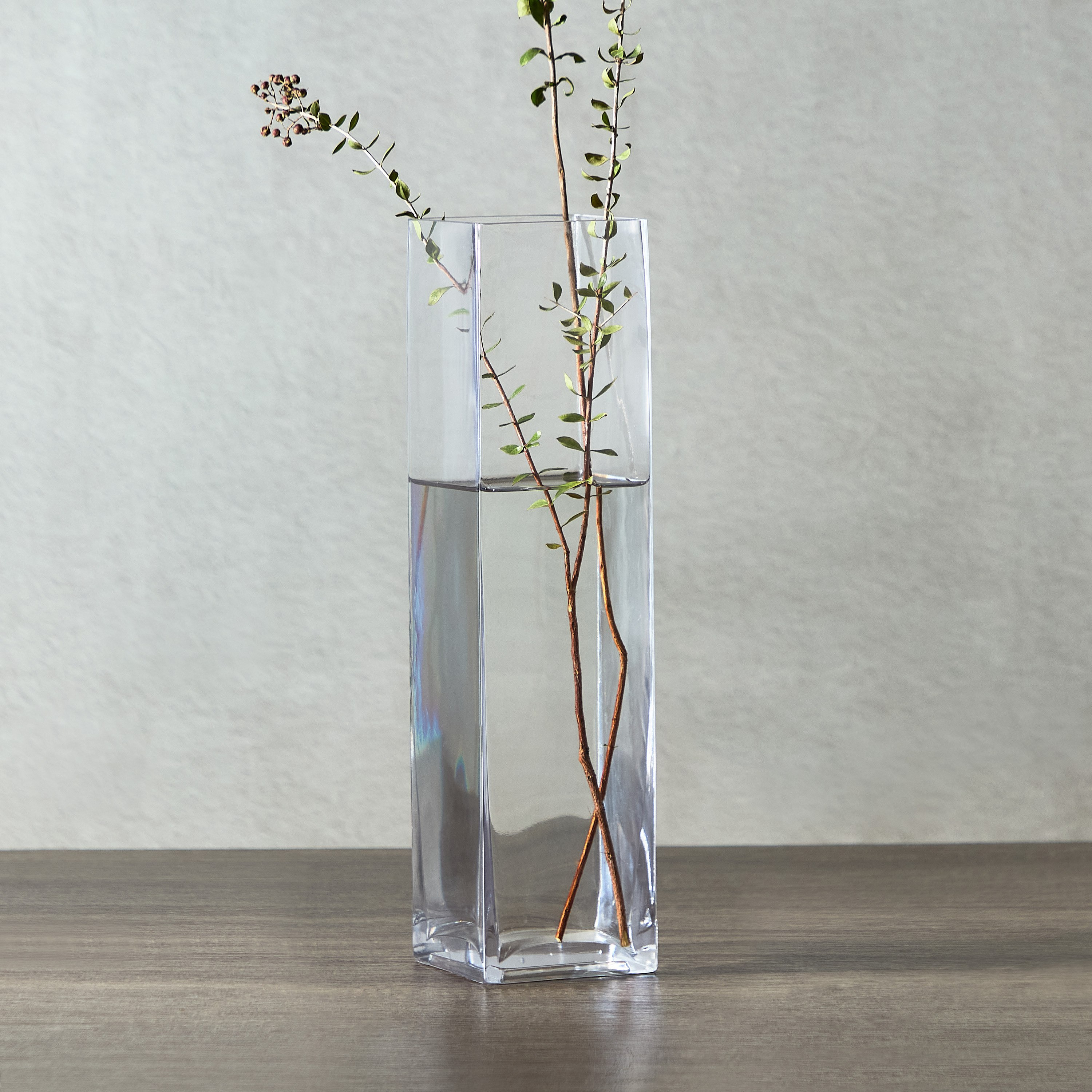 مزهرية زجاج عصرية جيو من إكلات - 10x10x40 سم-hbxbedroom-decorandaccessories-vases-image-1