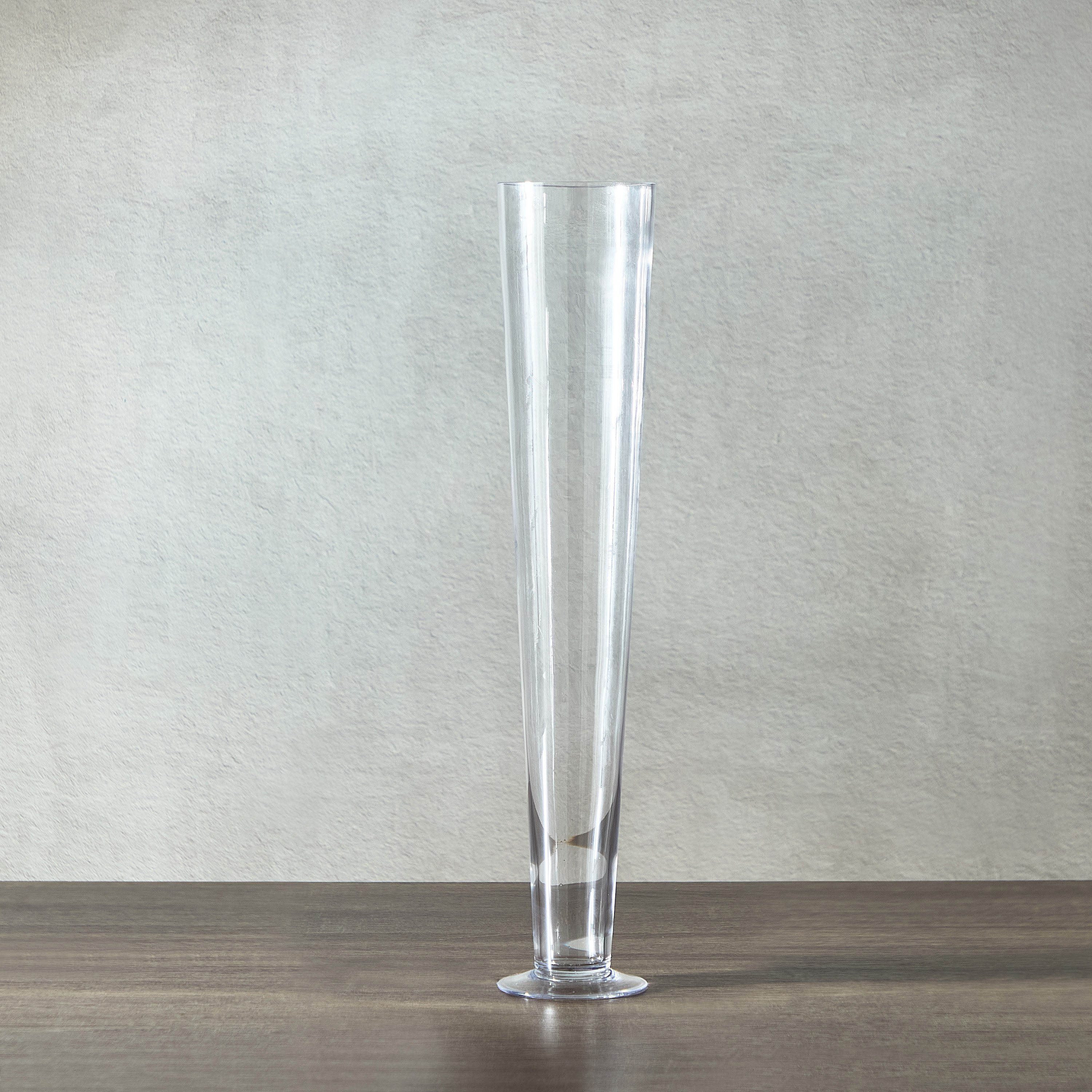 مزهرية زجاج بتصميم شكل قمع من إيكلات - 11x11x60 سم-hbxbedroom-decorandaccessories-vases-image-2