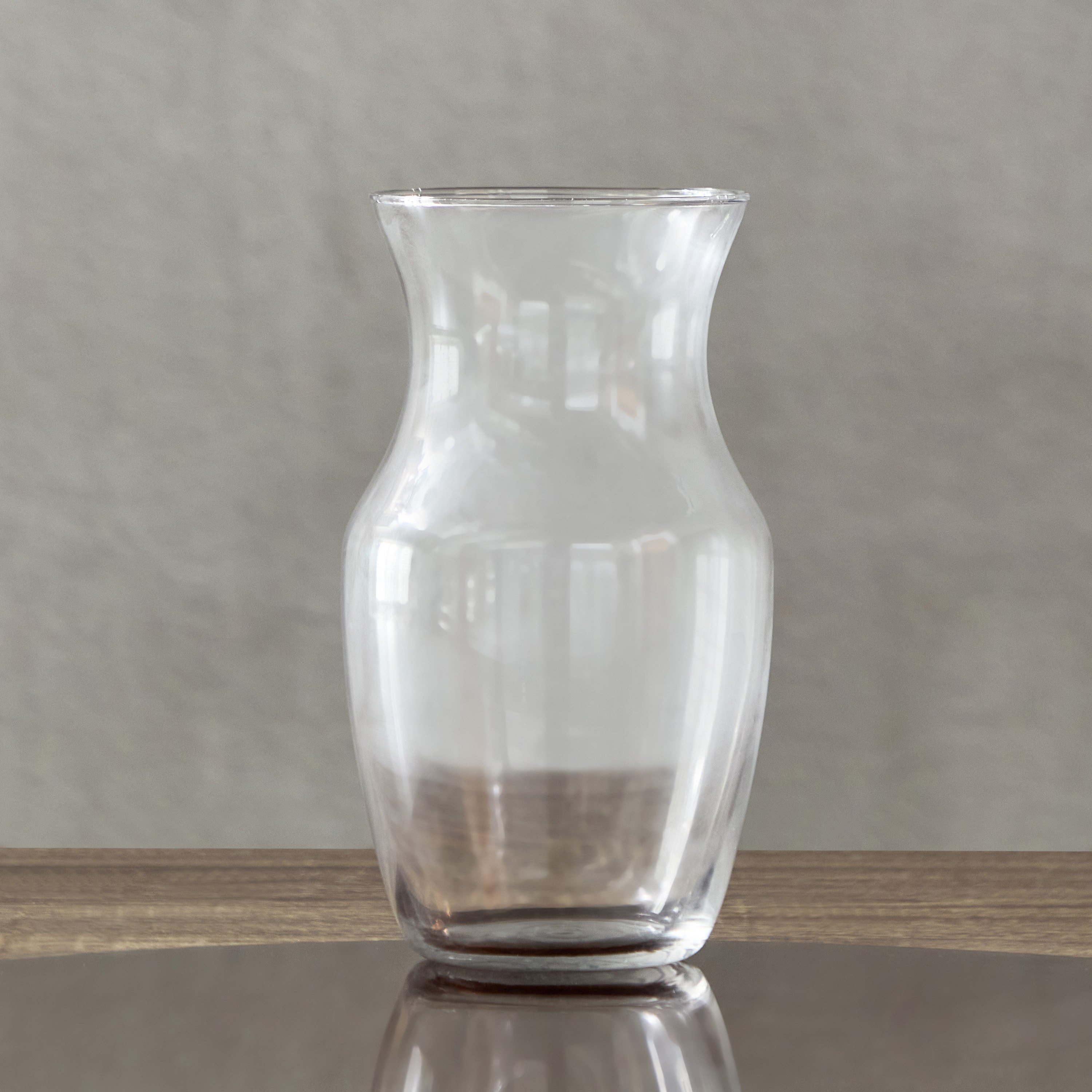Eclat Wide Mouth Glass Vase - 11x13.5x22 cm-hbxbedroom-decorandaccessories-vases-image-2