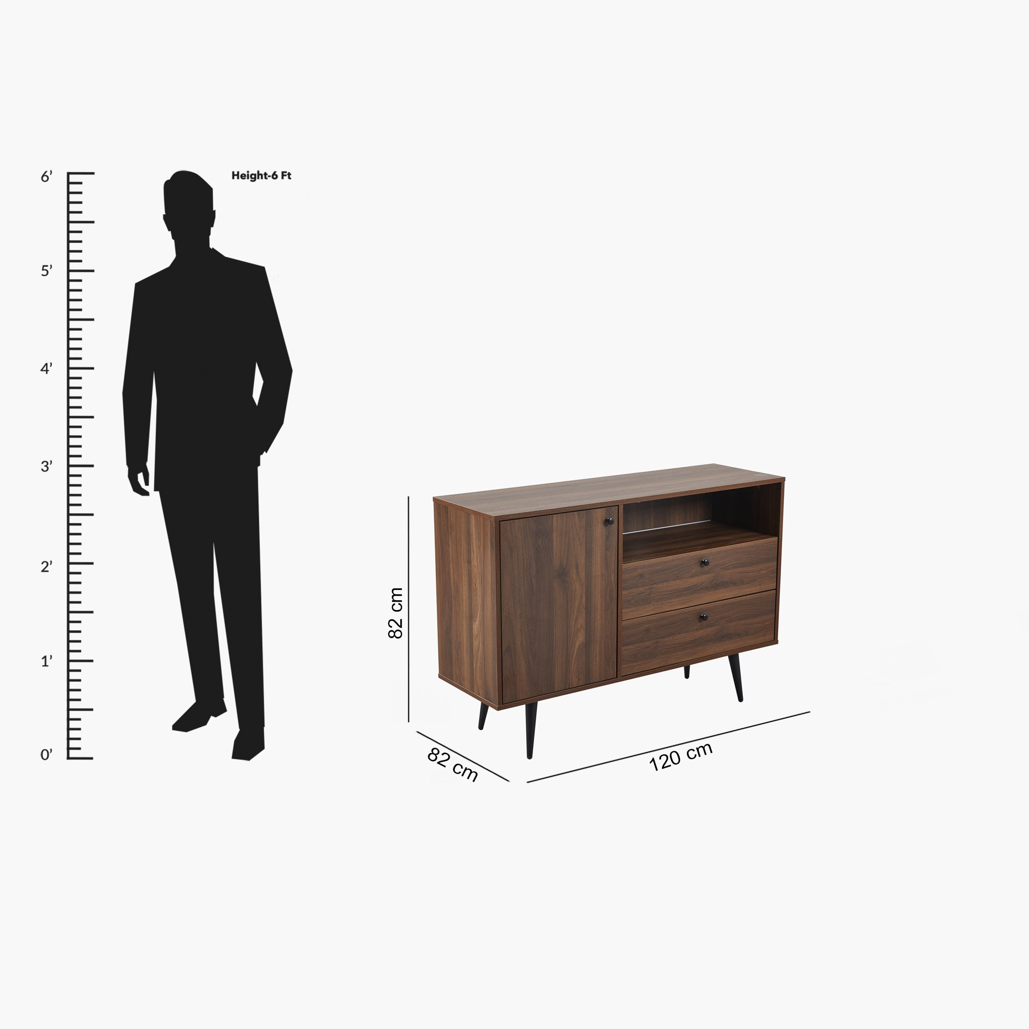 Finland 2-Drawer Sideboard High TV Unit with Door-hbxfurniture-diningroom-buffetsandsideboards-image-10