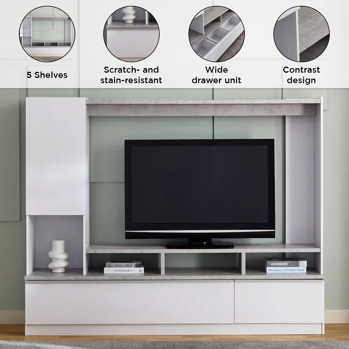 وحدة حائط للتلفزيونات حتى 55 بوصة من فيتا-hbxlivingroom-mediaunitsandstorage-wallunits-image-6