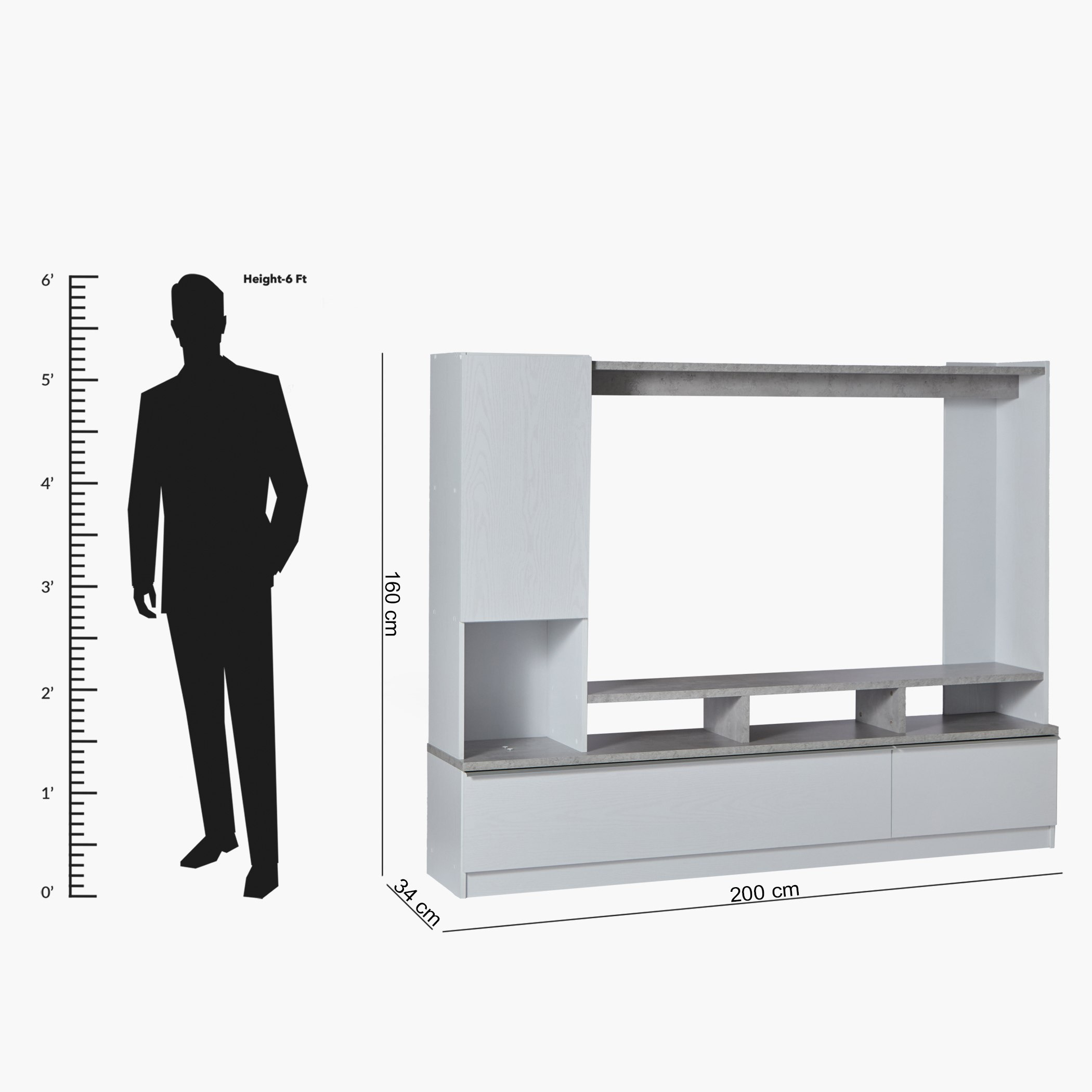 وحدة حائط للتلفزيونات حتى 55 بوصة من فيتا-hbxlivingroom-mediaunitsandstorage-wallunits-image-14