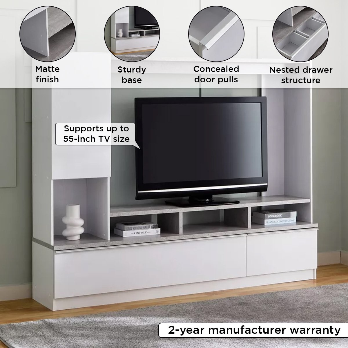 وحدة حائط للتلفزيونات حتى 55 بوصة من فيتا-hbxlivingroom-mediaunitsandstorage-wallunits-image-4