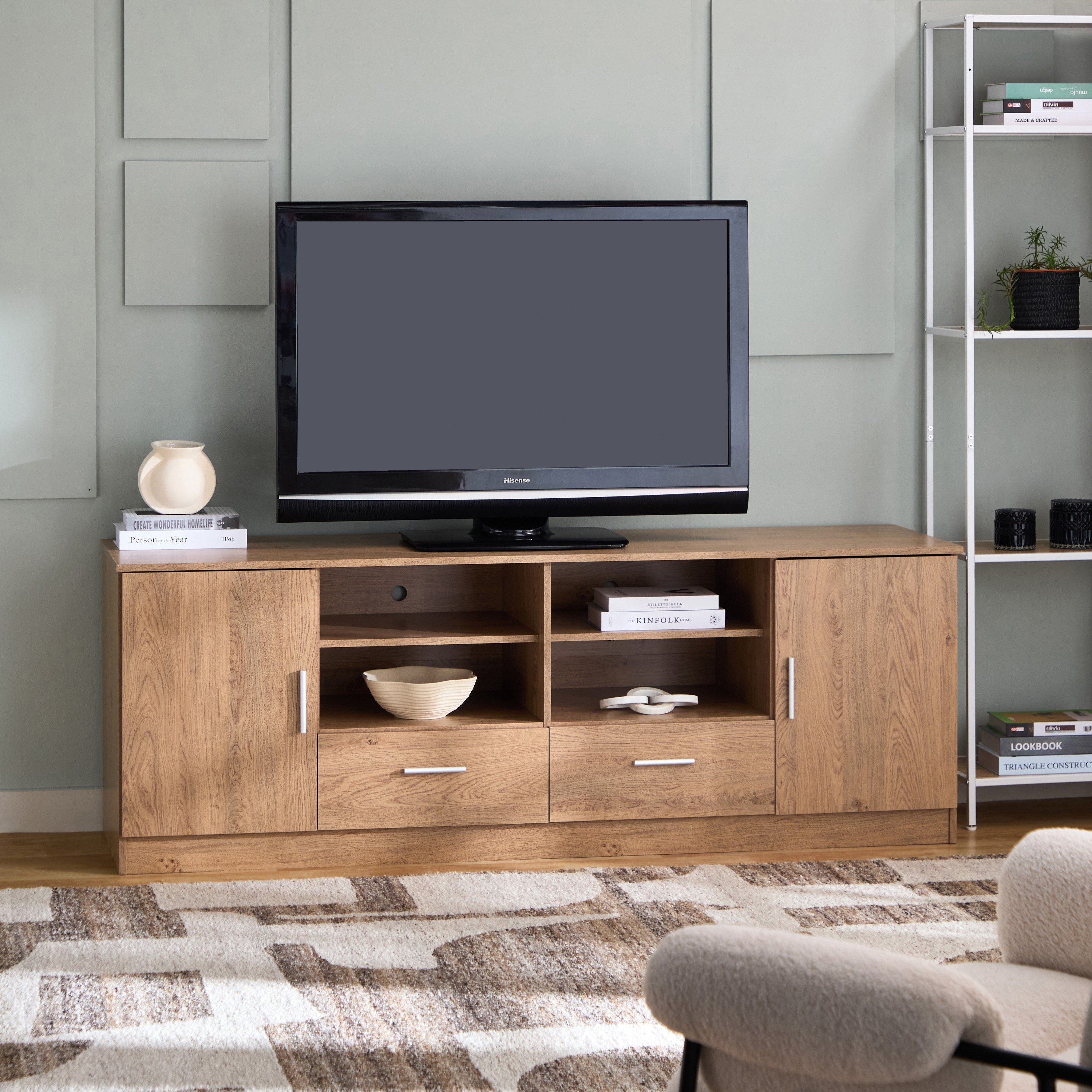 وحدة تلفزيون مرتفعة حتى 75 بوصة 1.8 متر من لارسون-hbxlivingroom-mediaunitsandstorage-tvunits-image-9