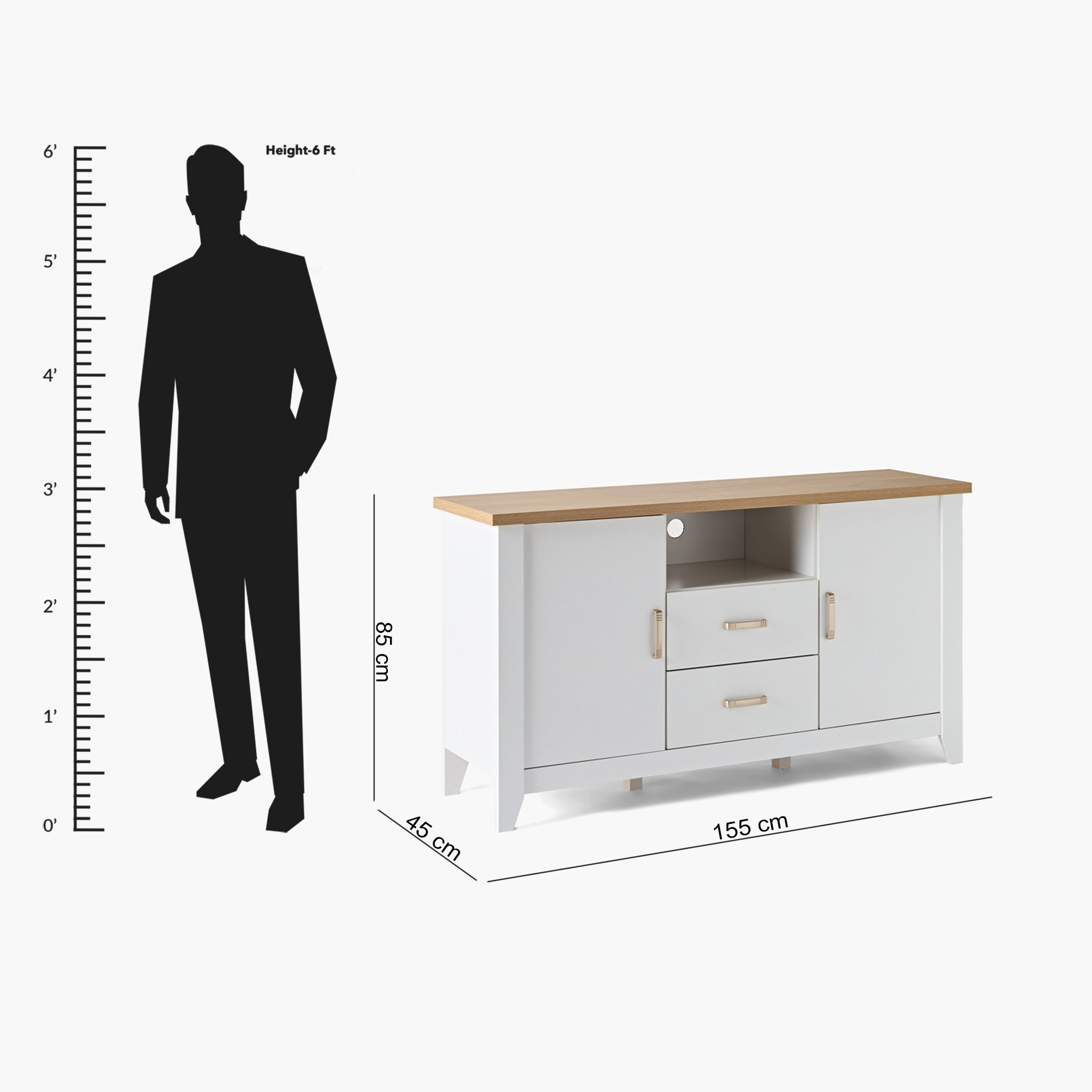 Sky 2-Drawer Sideboard High TV Unit with 2 Doors-hbxfurniture-diningroom-buffetsandsideboards-image-11