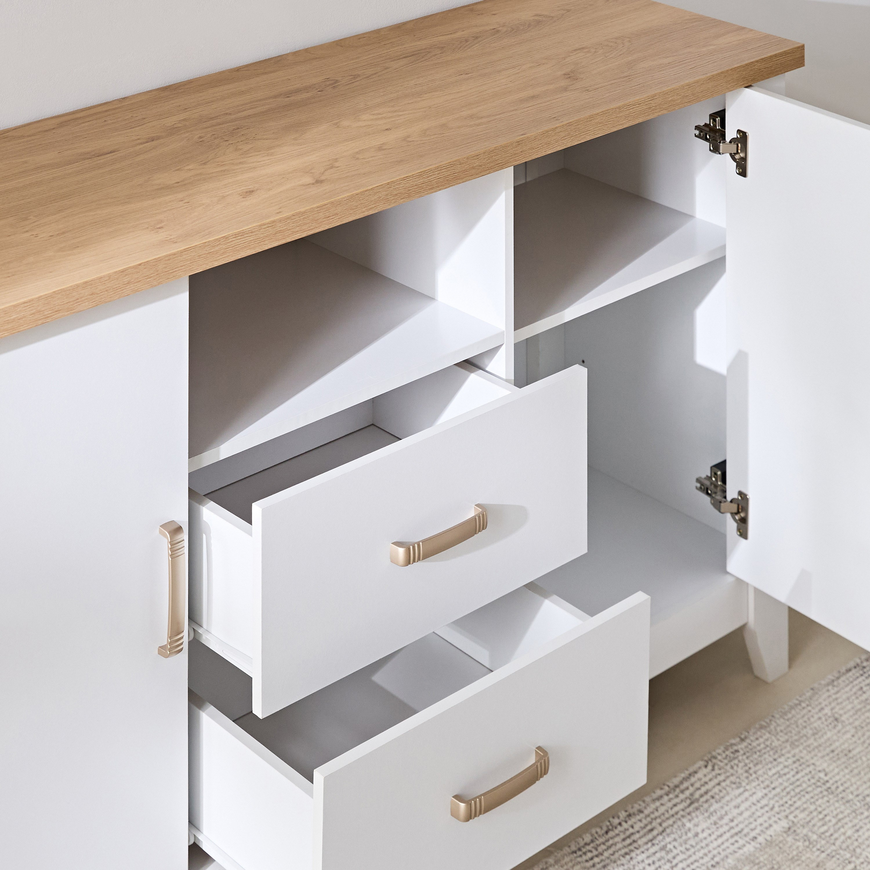 Sky 2-Drawer Sideboard High TV Unit with 2 Doors-hbxfurniture-diningroom-buffetsandsideboards-image-6