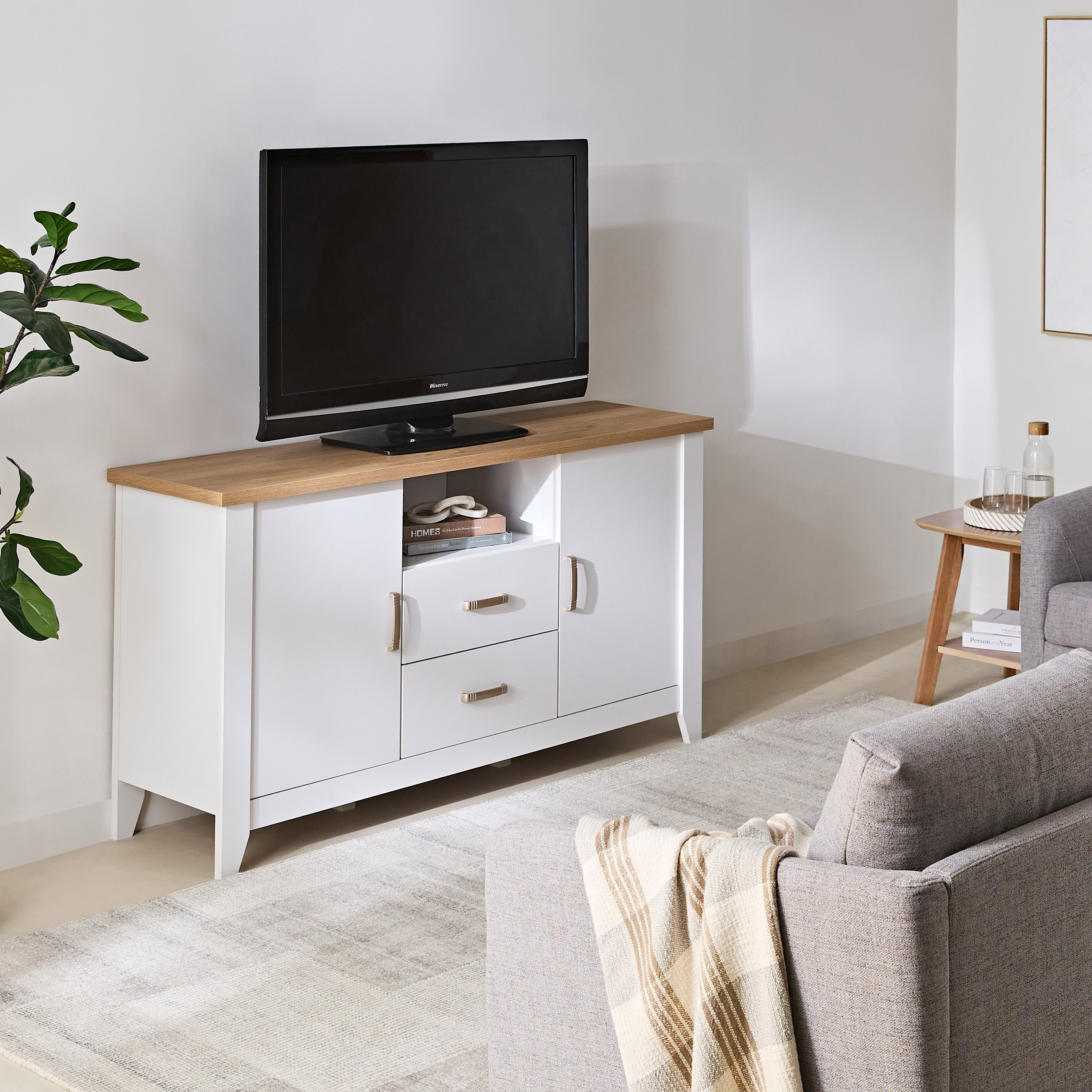 Sky 2-Drawer Sideboard High TV Unit with 2 Doors-hbxfurniture-diningroom-buffetsandsideboards-image-9