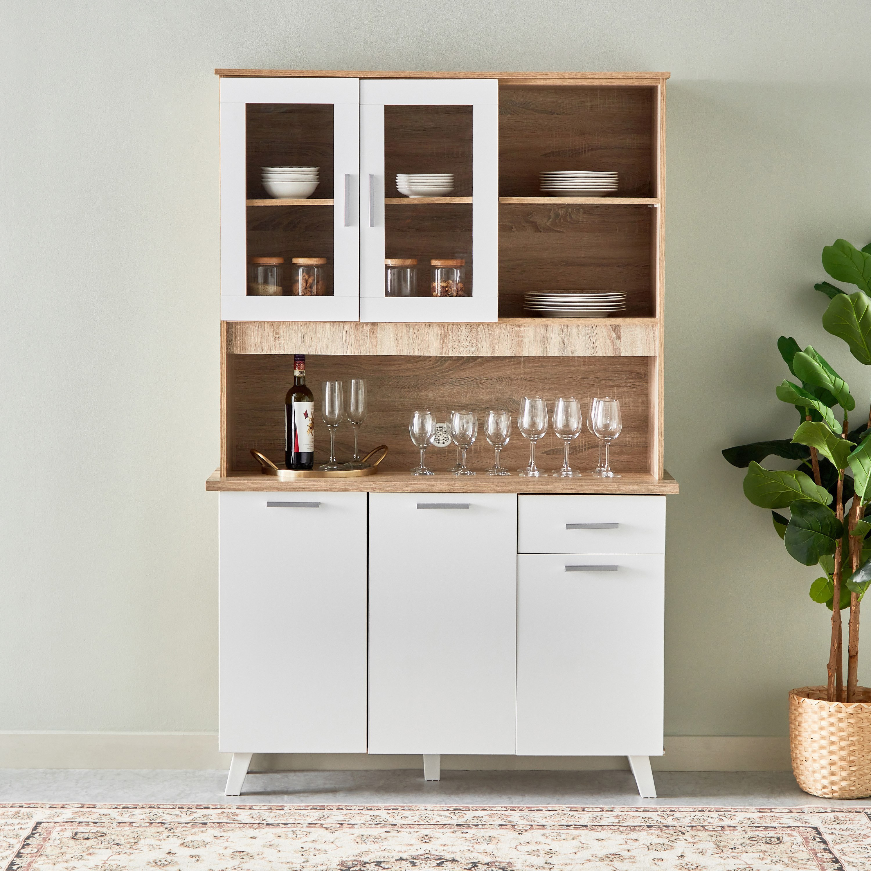 خزانة مطبخ بـ3 أبواب وأدراج  من ألفورد-hbxfurniture-diningroom-buffetsandsideboards-image-3