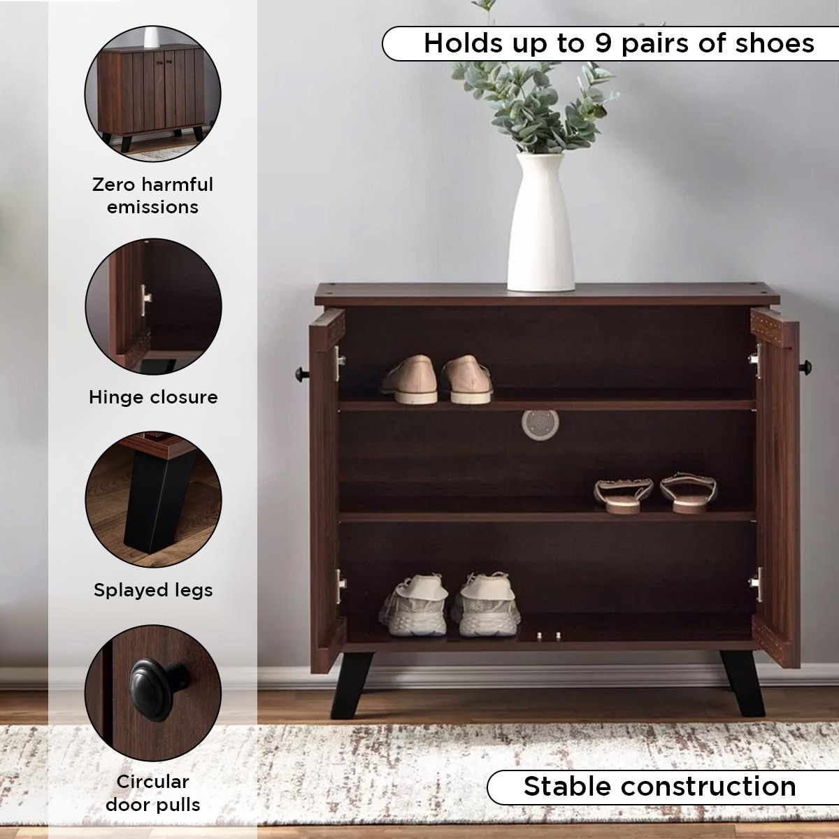 خزانة أحذية ببابين لـ 9 أزواج إن إكس تي من مالتون-hbxbedroom-shoecabinetsandracks-image-5