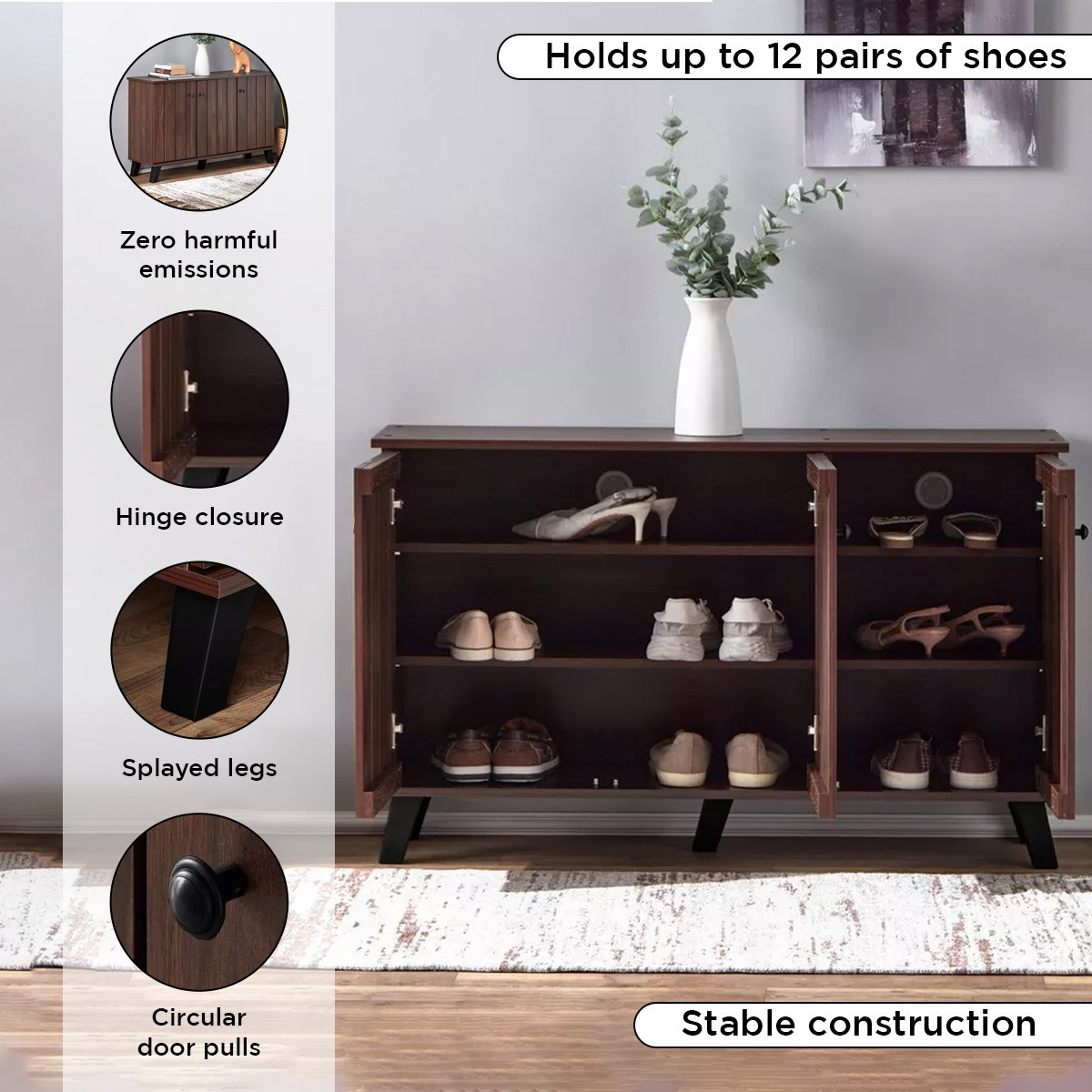 خزانة أحذية 3 أبواب لـ 12 زوج إن إكس تي من مالتون-hbxbedroom-shoecabinetsandracks-image-5
