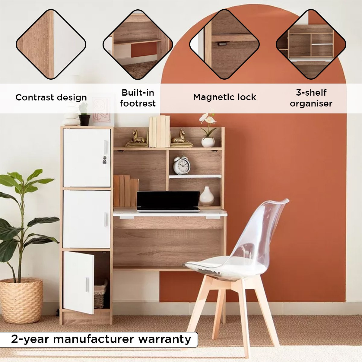 مكتب دراسة بـ3 أبواب إن إكس تي من كوبر-hbxfurniture-desks-image-4
